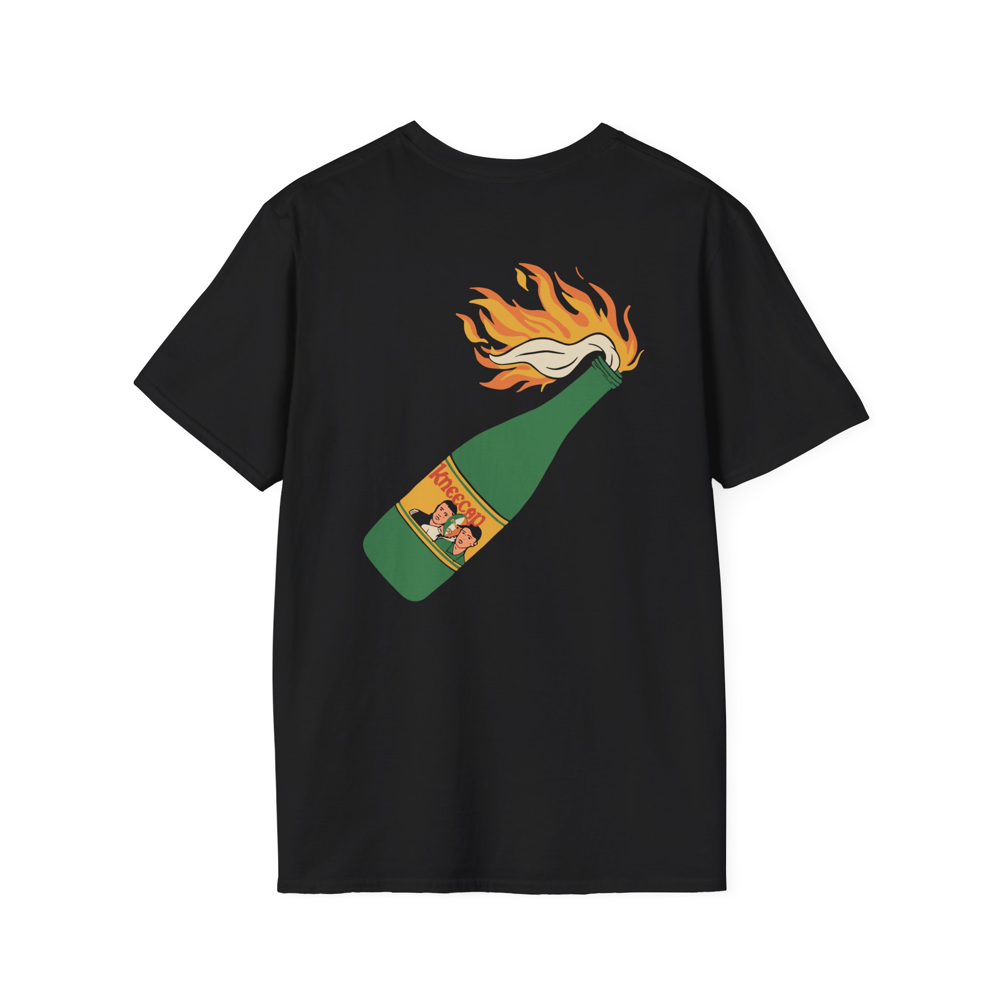 Flaming Buckfast Unisex Softstyle T-Shirt