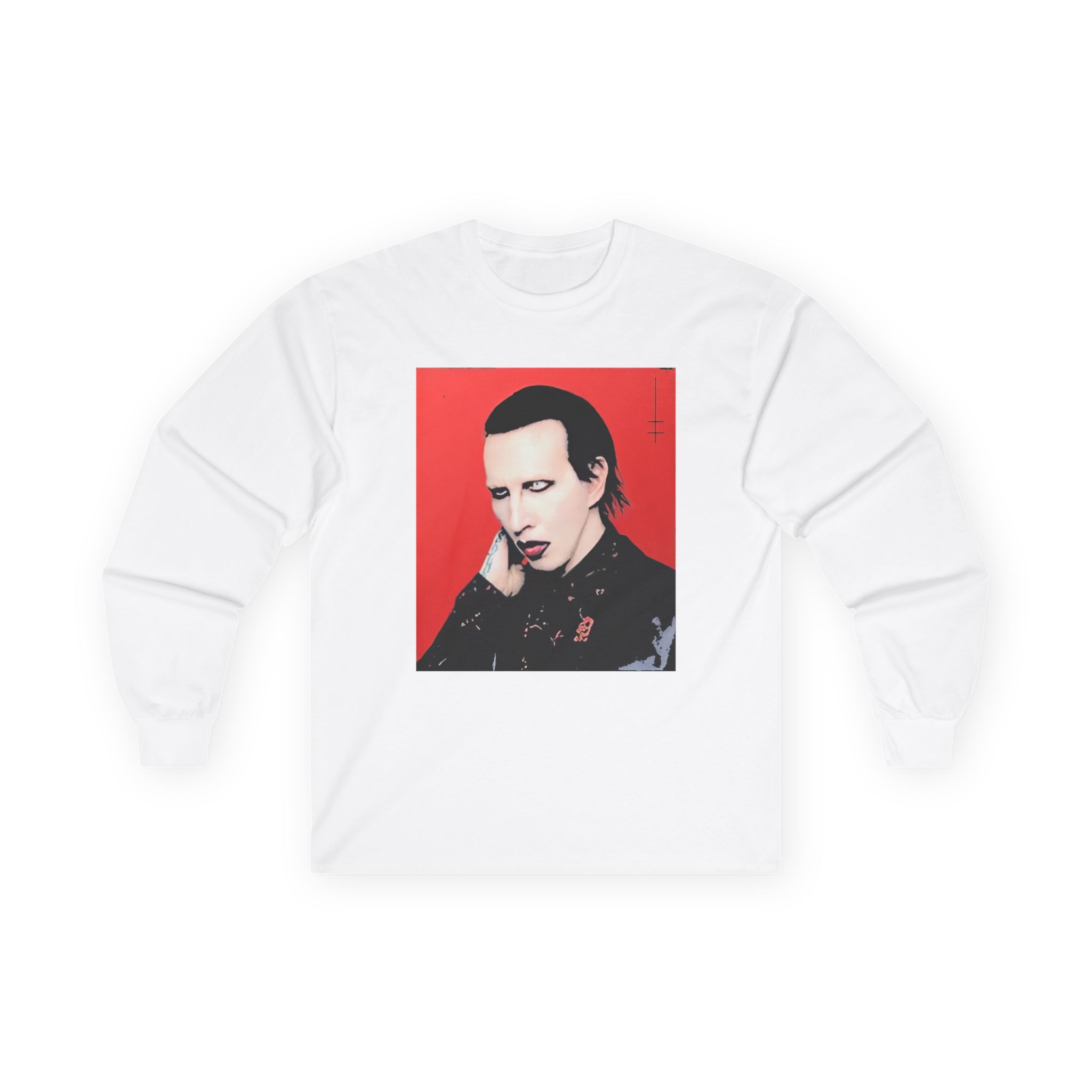 Marilyn Manson Little Cross Photo Unisex Ultra Cotton Long Sleeve Tee