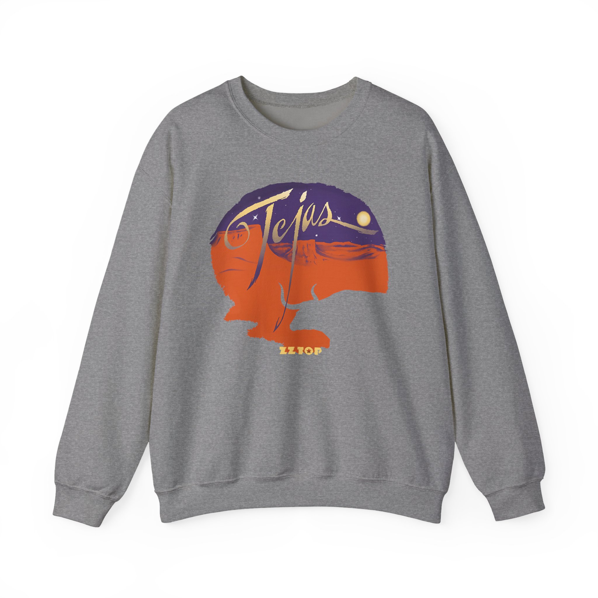 Zz Top Tejas Unisex Heavy Blendâ„¢ Crewneck Sweatshirt