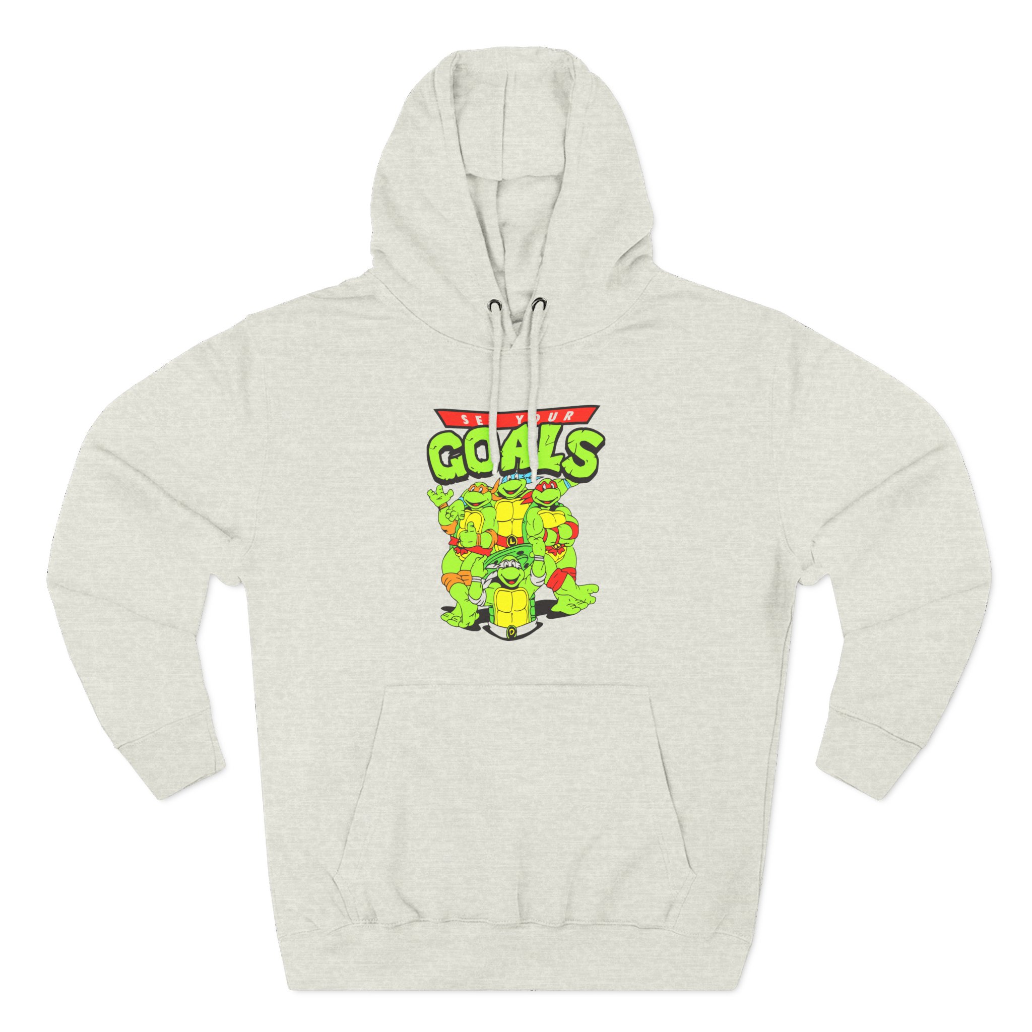 Set Your Goals Ninja Turtles Three-Panel Fleece Hoodie