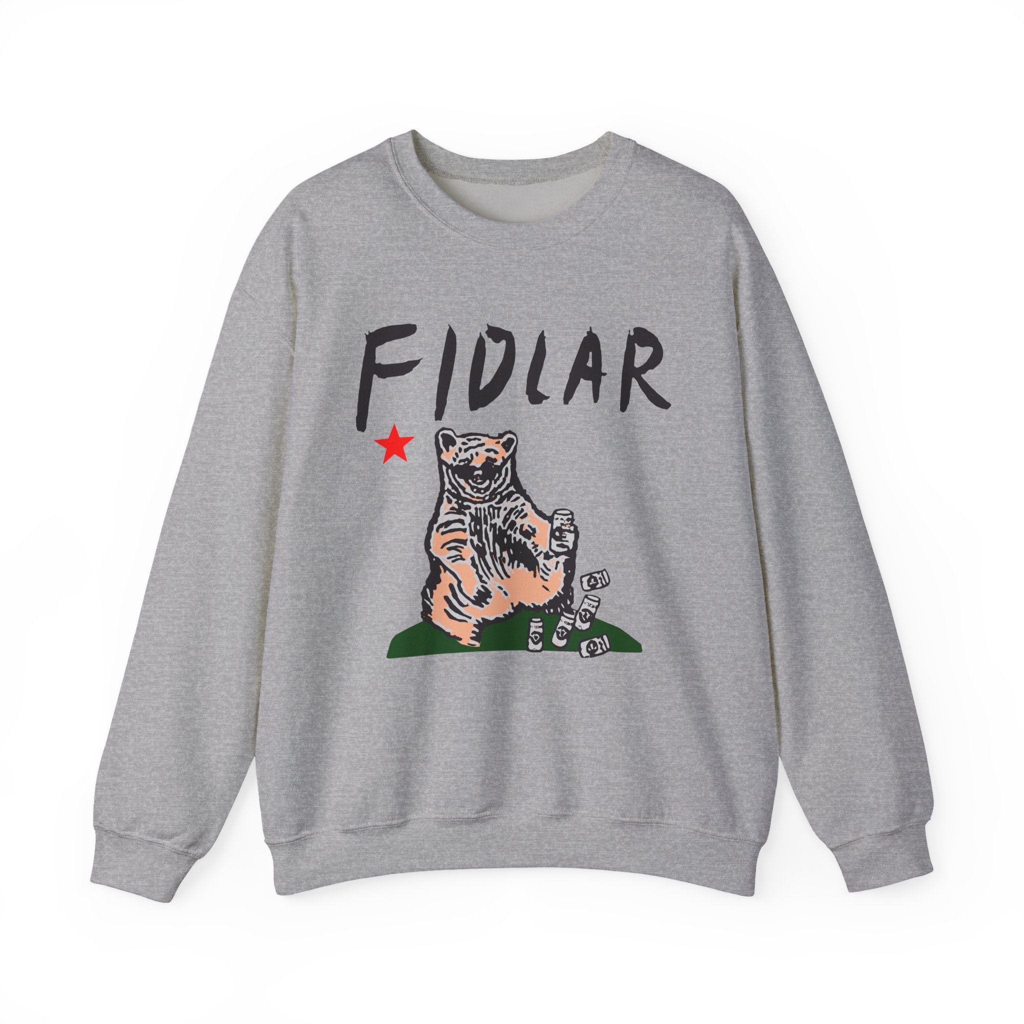 California Bear Drink Cheap Beer Fidlar Unisex Heavy Blendâ„¢ Crewneck Sweatshirt