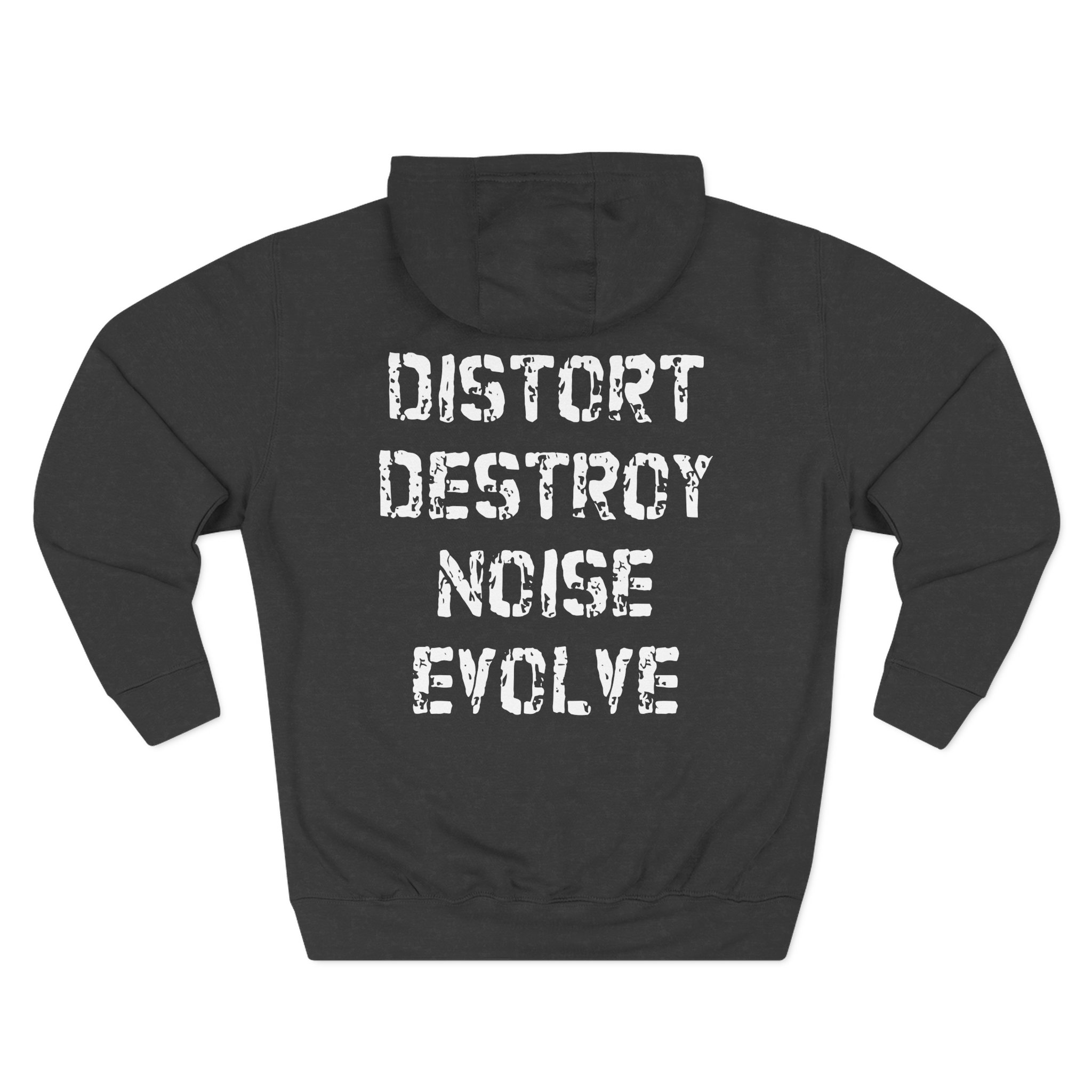 Brutal Truth Distort Destroy Noise Evolve Three-Panel Fleece Hoodie