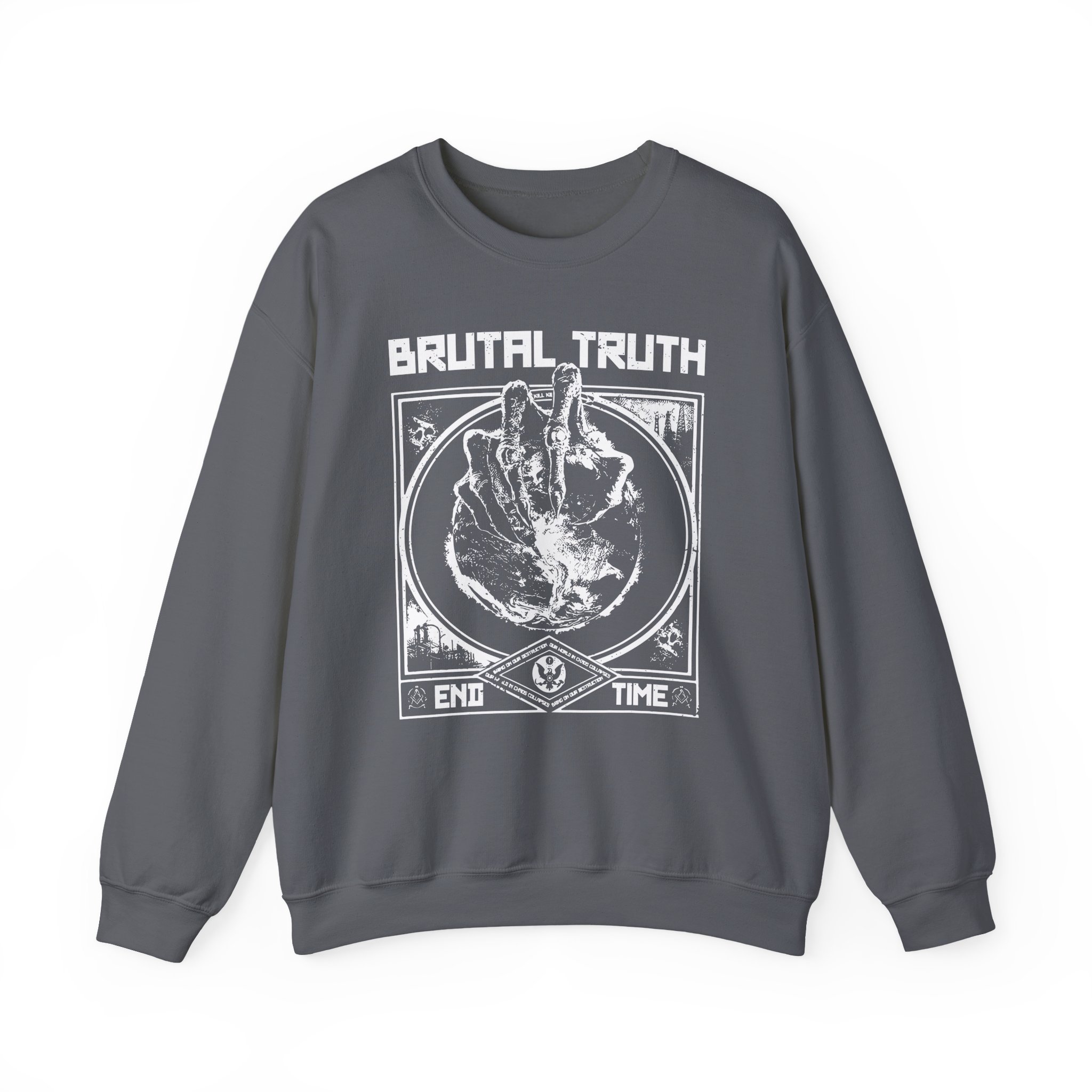 Brutal Truth End Time Unisex Heavy Blend Crewneck Sweatshirt