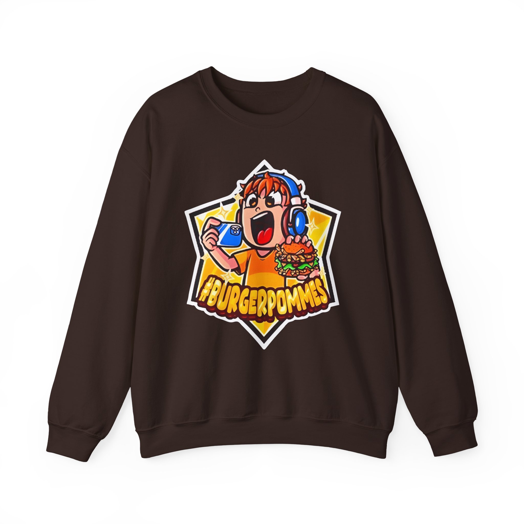 Burger Pommes Unisex Heavy Blendâ„¢ Crewneck Sweatshirt