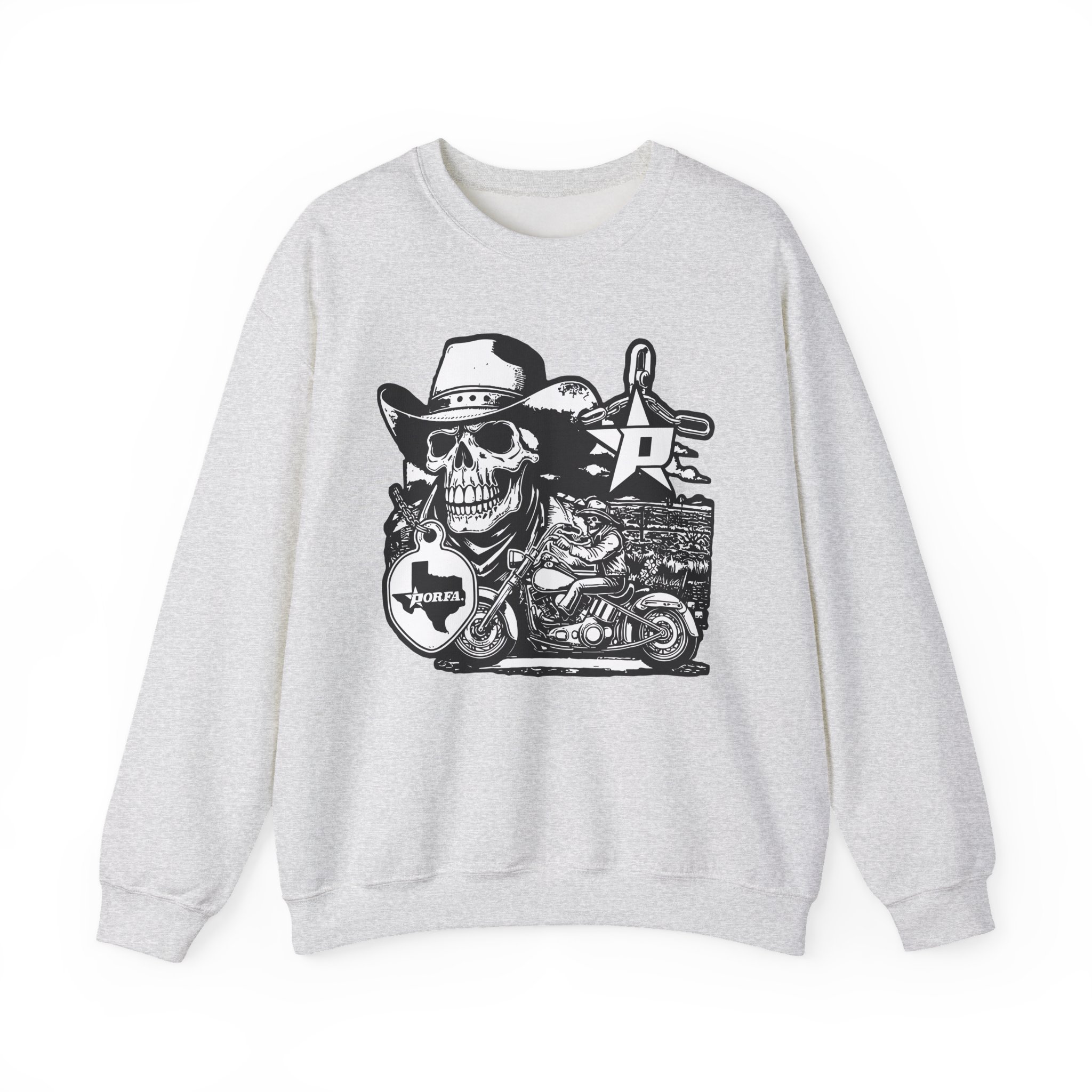Porfa Texas Ride Unisex Heavy Blendâ„¢ Crewneck Sweatshirt