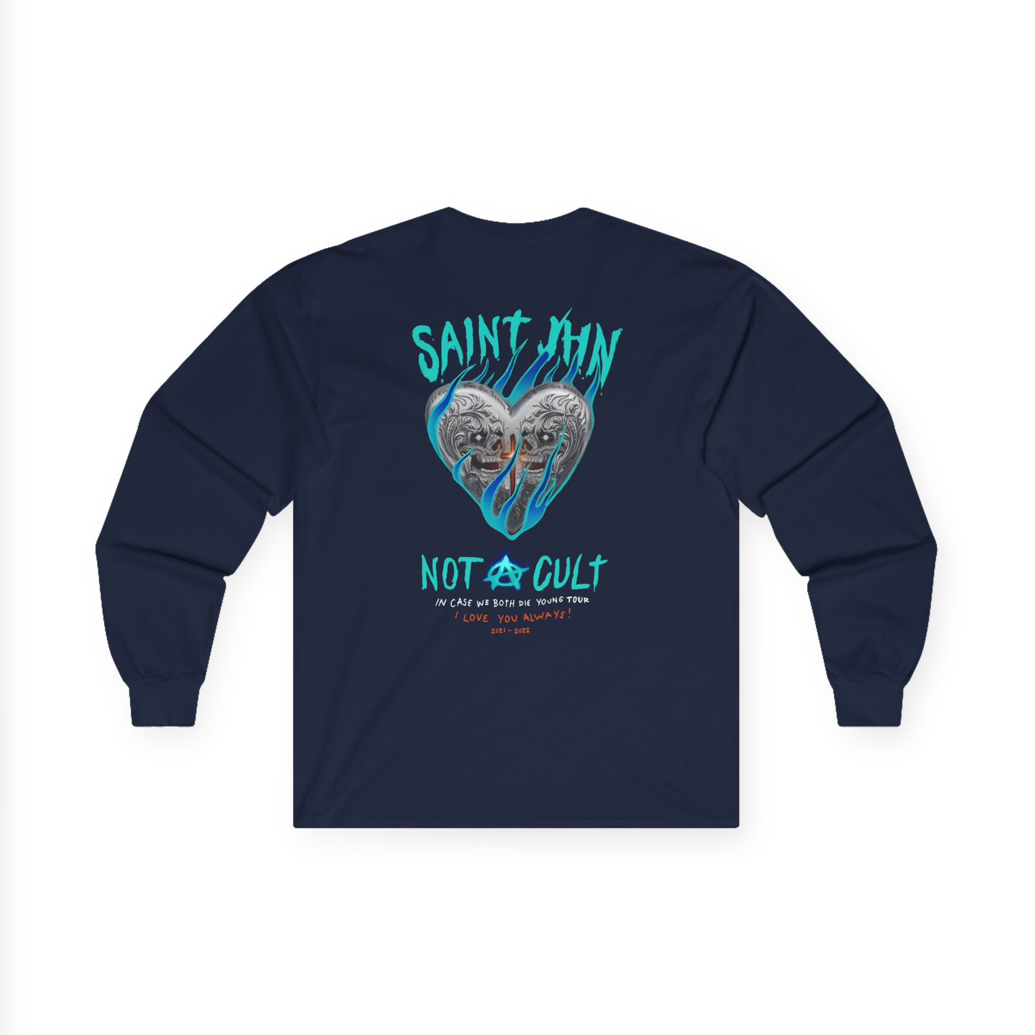 Saint Jhn Chromedd Hearts Icwbdy Unisex Ultra Cotton Long Sleeve Tee