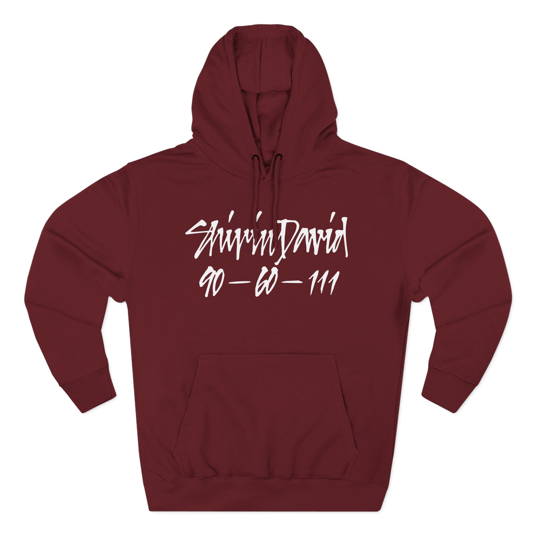 Shirin David 90-60-111 Text - Three-Panel Fleece Hoodie