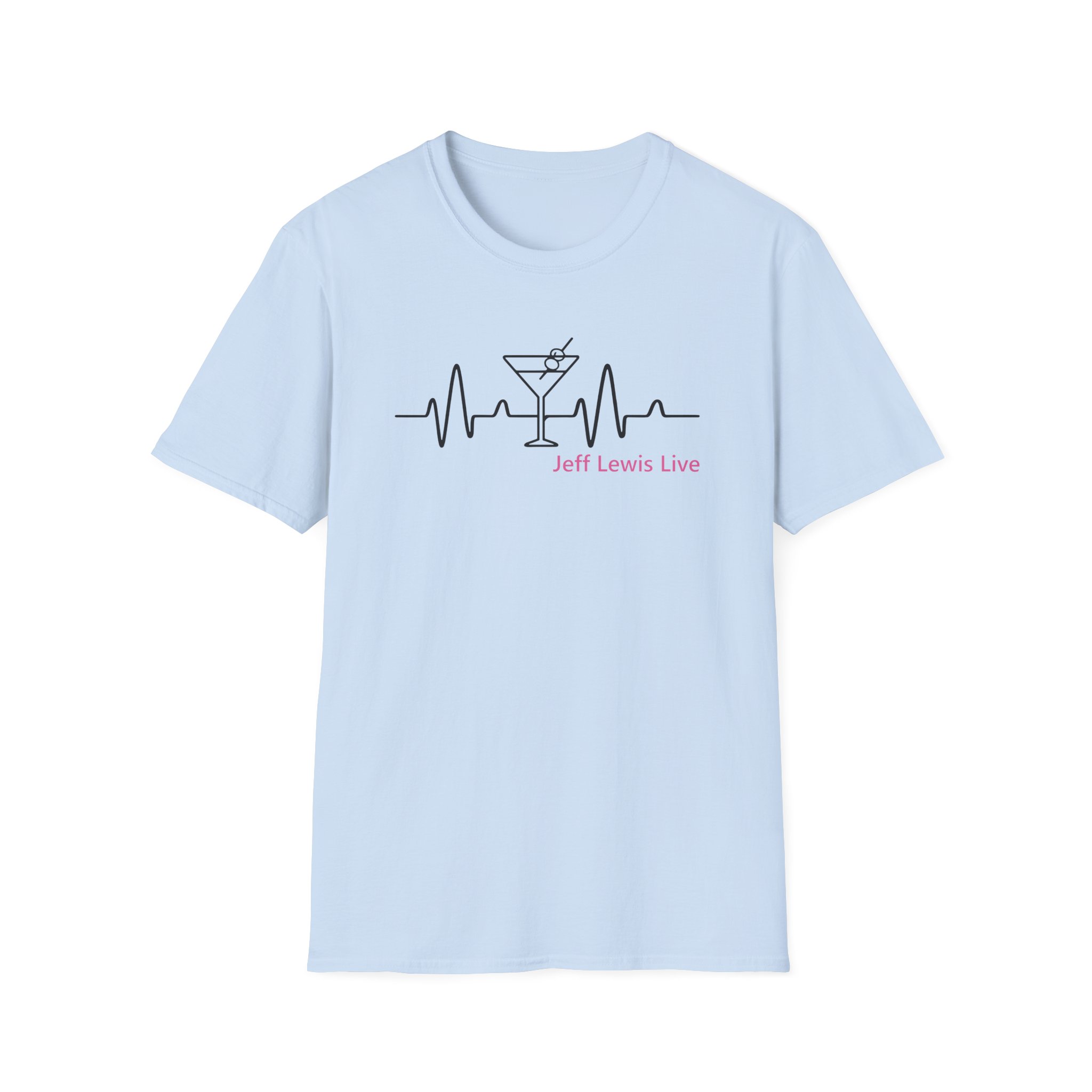 Jeffrey Lewis Jll Martini Heartbeat Unisex Softstyle T-Shirt