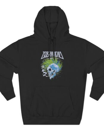 Zebrahead Skull Three-Panel Fleece Hoodie