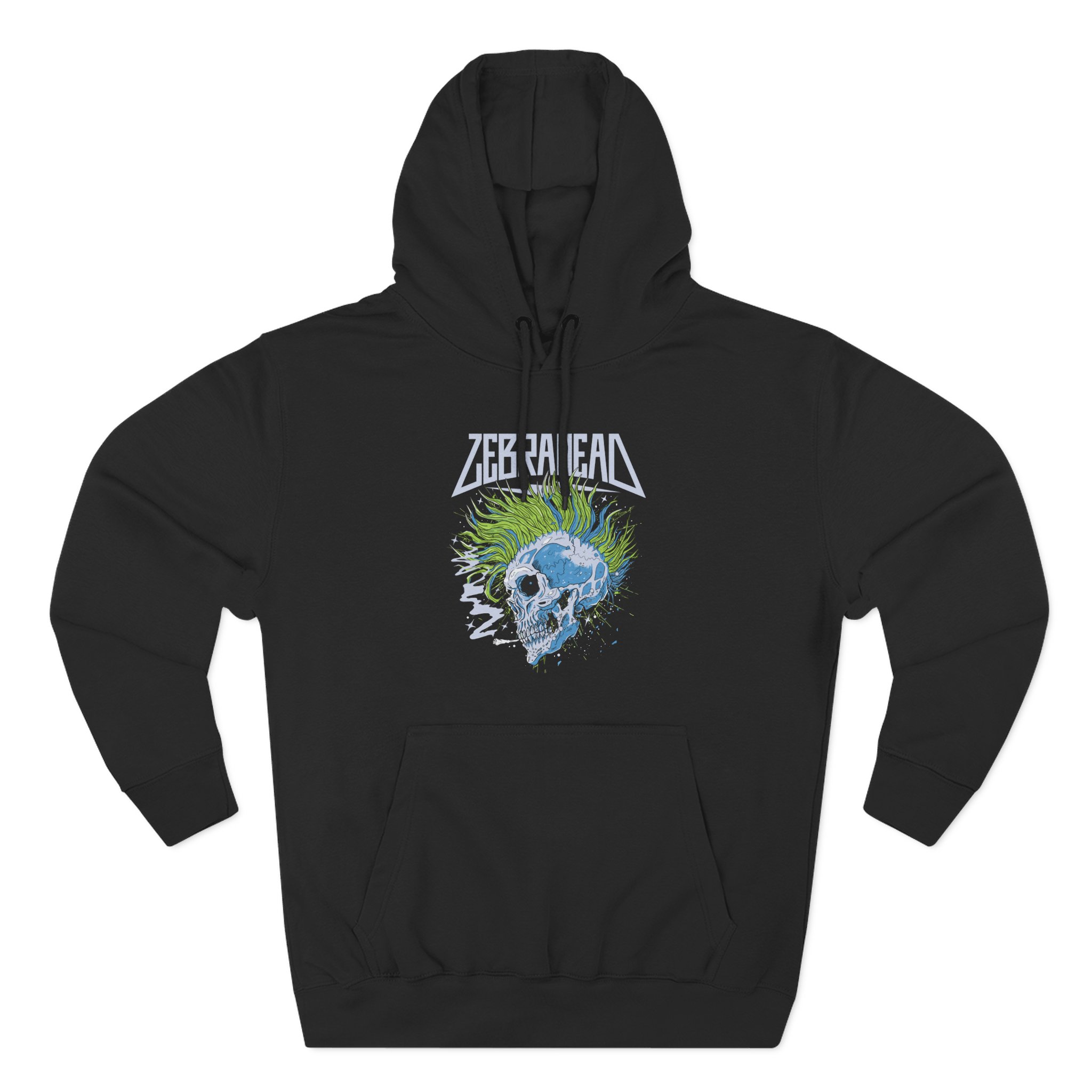 Zebrahead Skull Three-Panel Fleece Hoodie