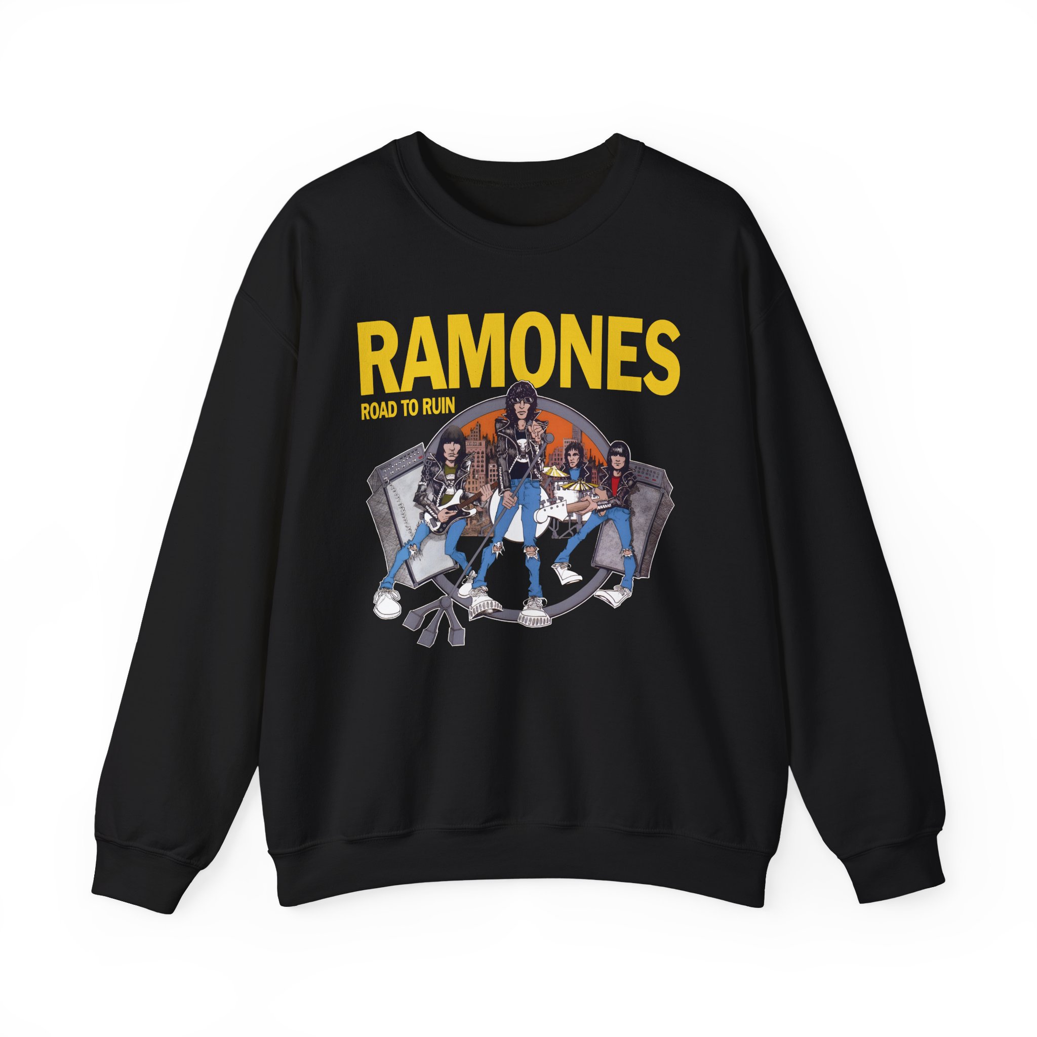 Ramones Ramones I Wanna Be Sedated Unisex Heavy Blendâ„¢ Crewneck Sweatshirt