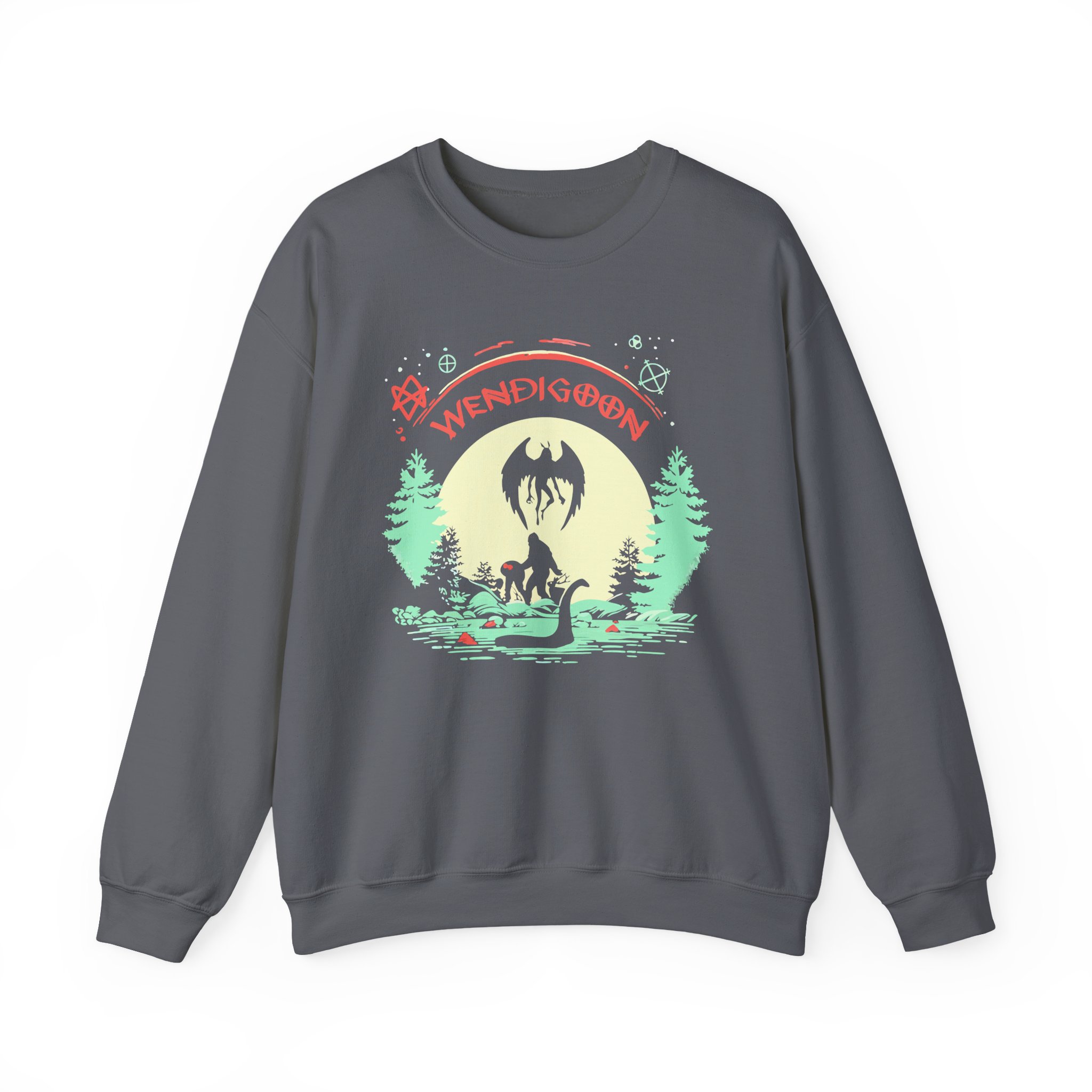 Wendigoon Cryptids on Tour Unisex Heavy Blend Crewneck Sweatshirt