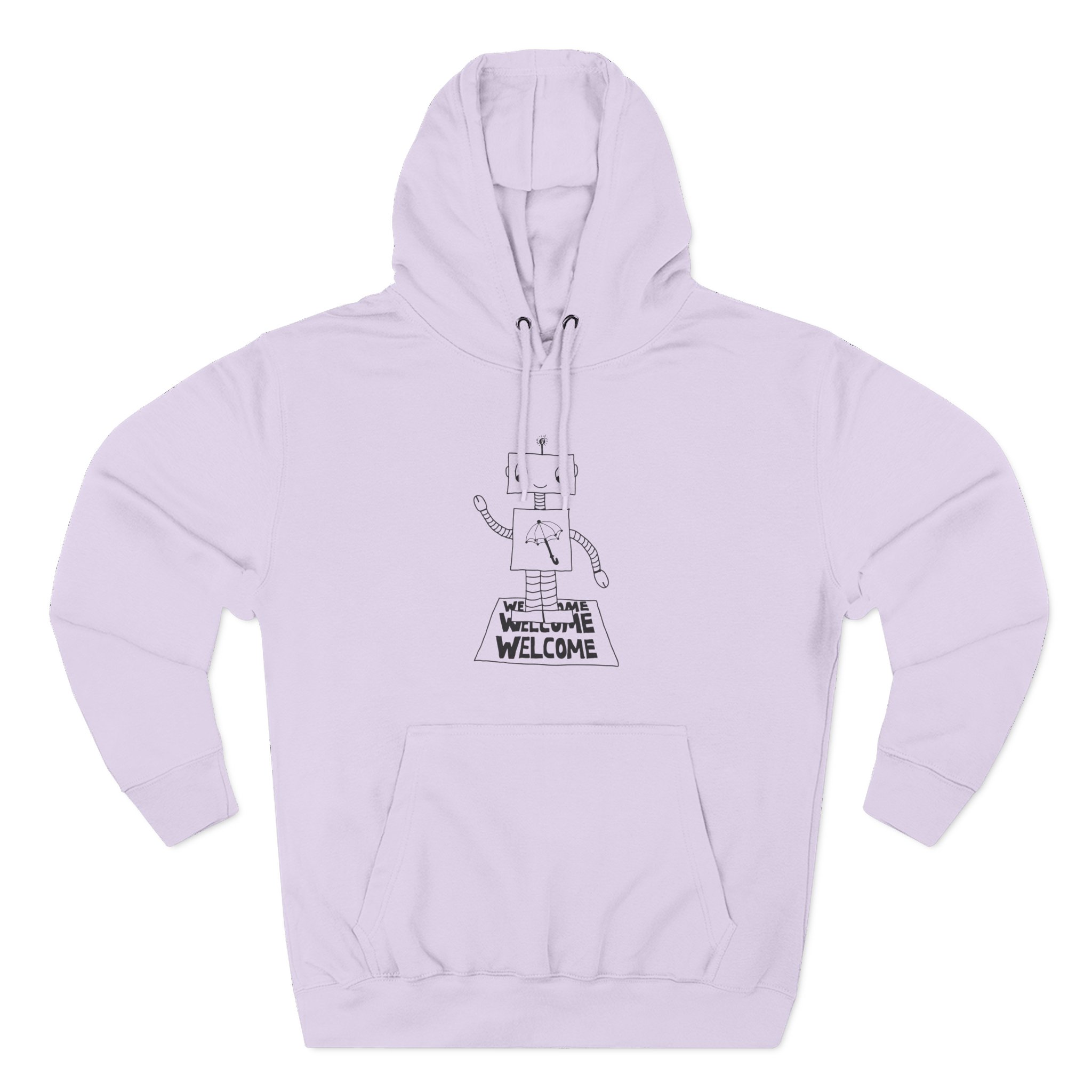 Armchair Expert Robot Three-Panel Fleece Hoodie