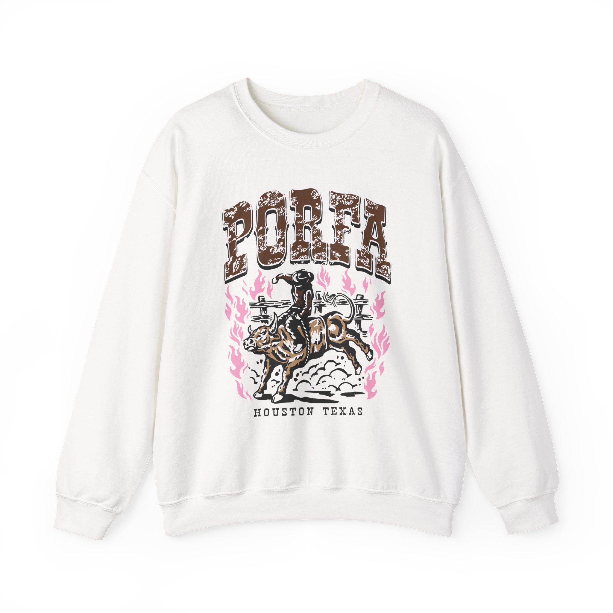 Porfa Houston Texas Unisex Heavy Blendâ„¢ Crewneck Sweatshirt