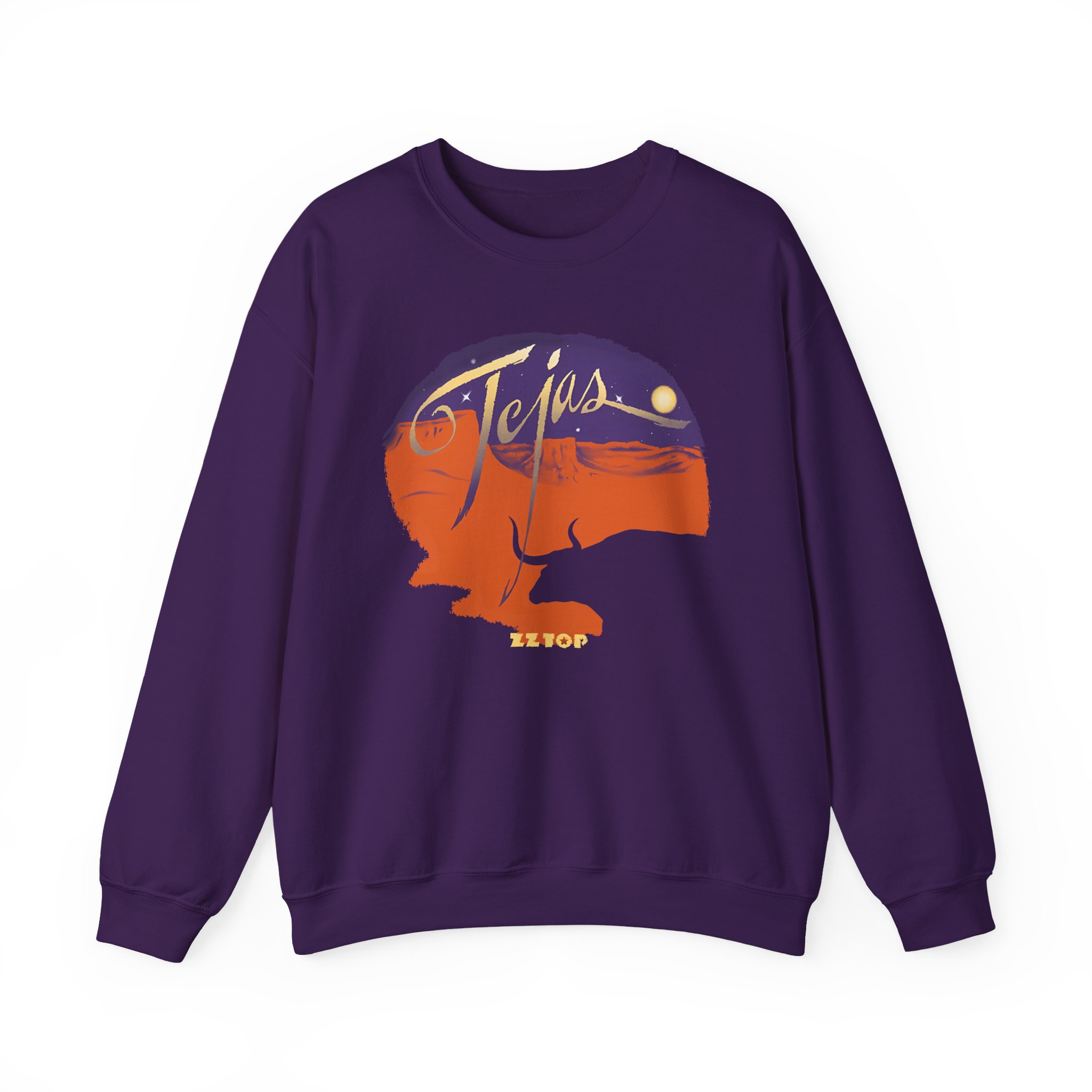 Zz Top Tejas Unisex Heavy Blendâ„¢ Crewneck Sweatshirt