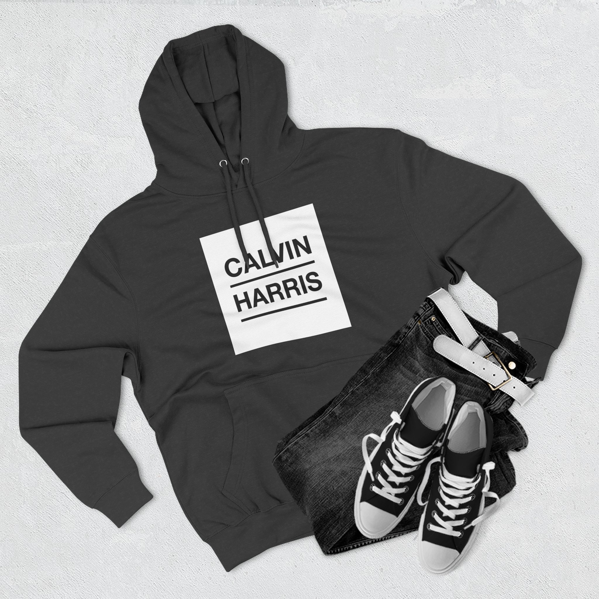Calvin Harris Three-Panel Fleece Hoodie