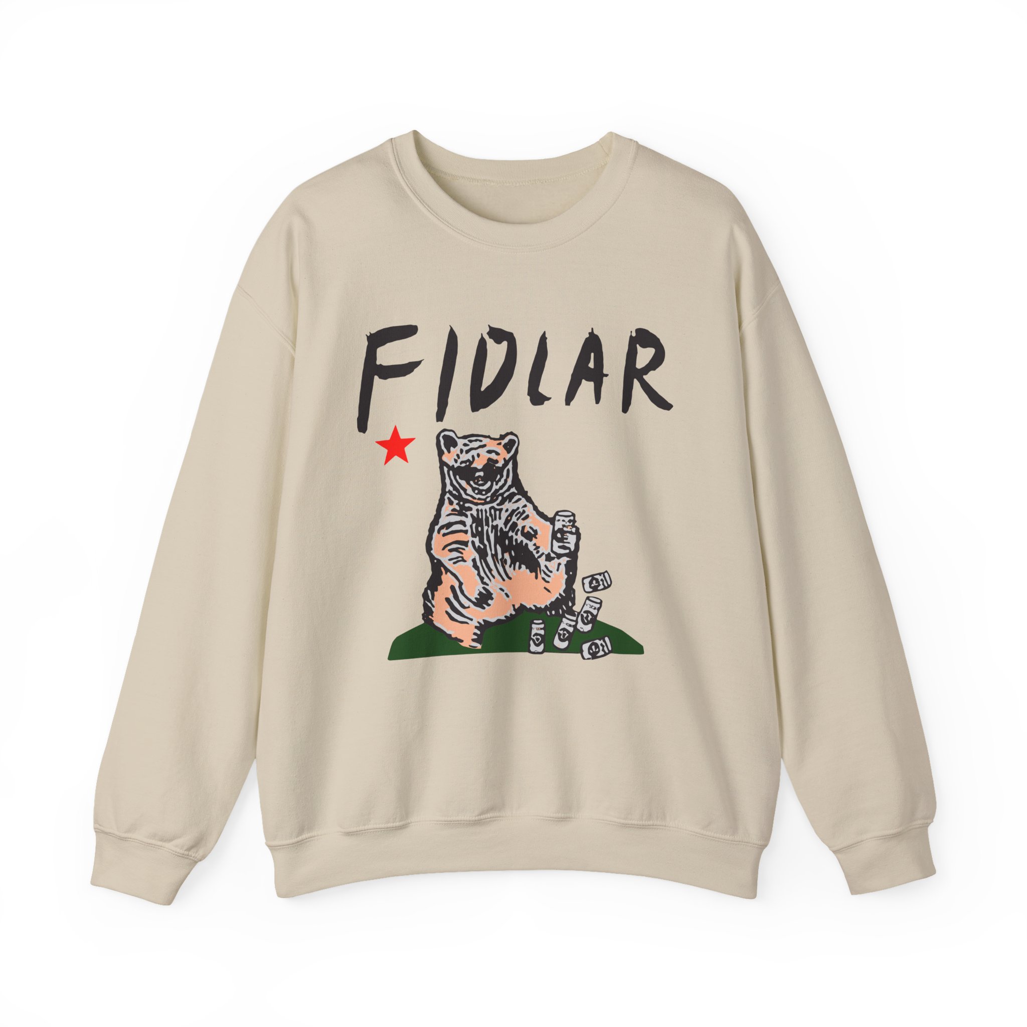 California Bear Drink Cheap Beer Fidlar Unisex Heavy Blendâ„¢ Crewneck Sweatshirt