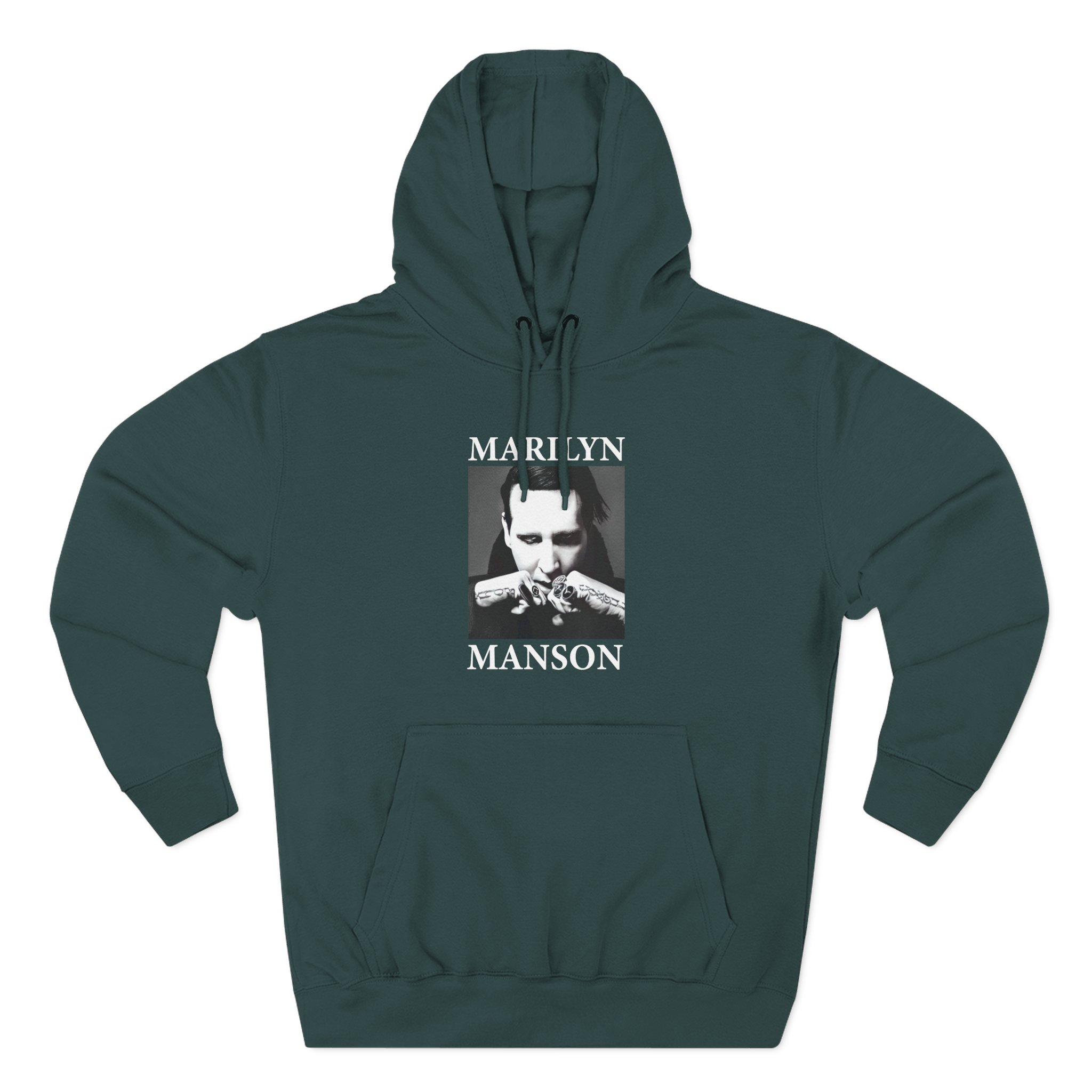 Marilyn Manson Fists Amplified Three-Panel Fleece Hoodie