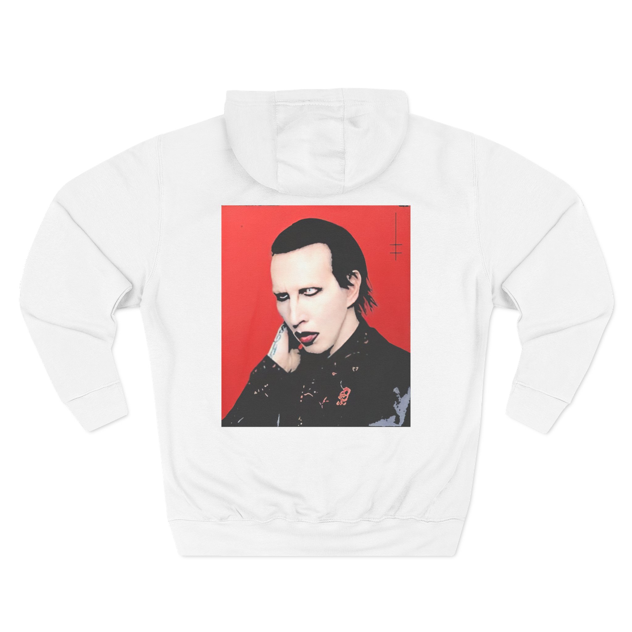 Marilyn Manson Little Cross Photo Three-Panel Fleece Hoodie