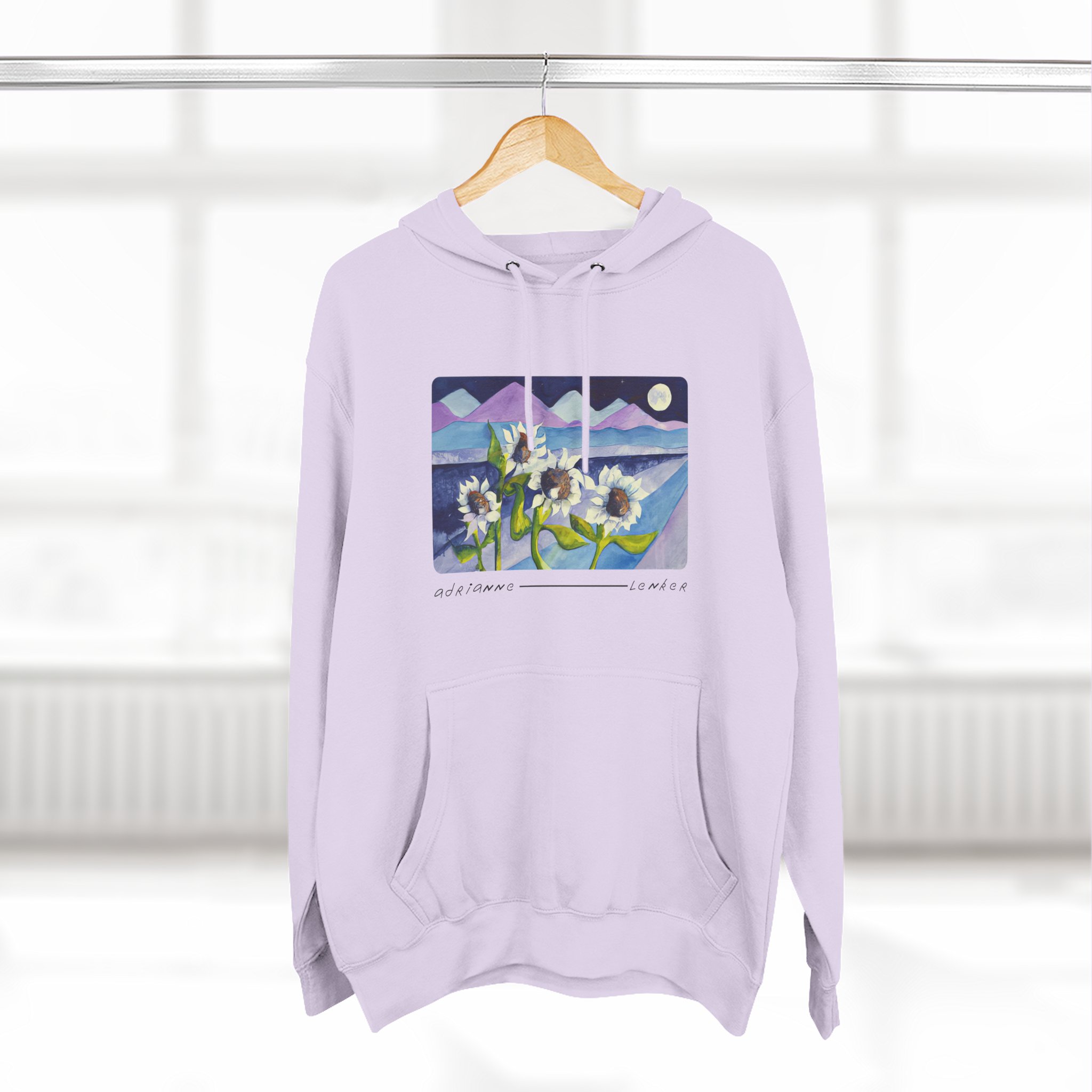 Adrianne Lenker Mema Moonflowers Three-panel Fleece Hoodie