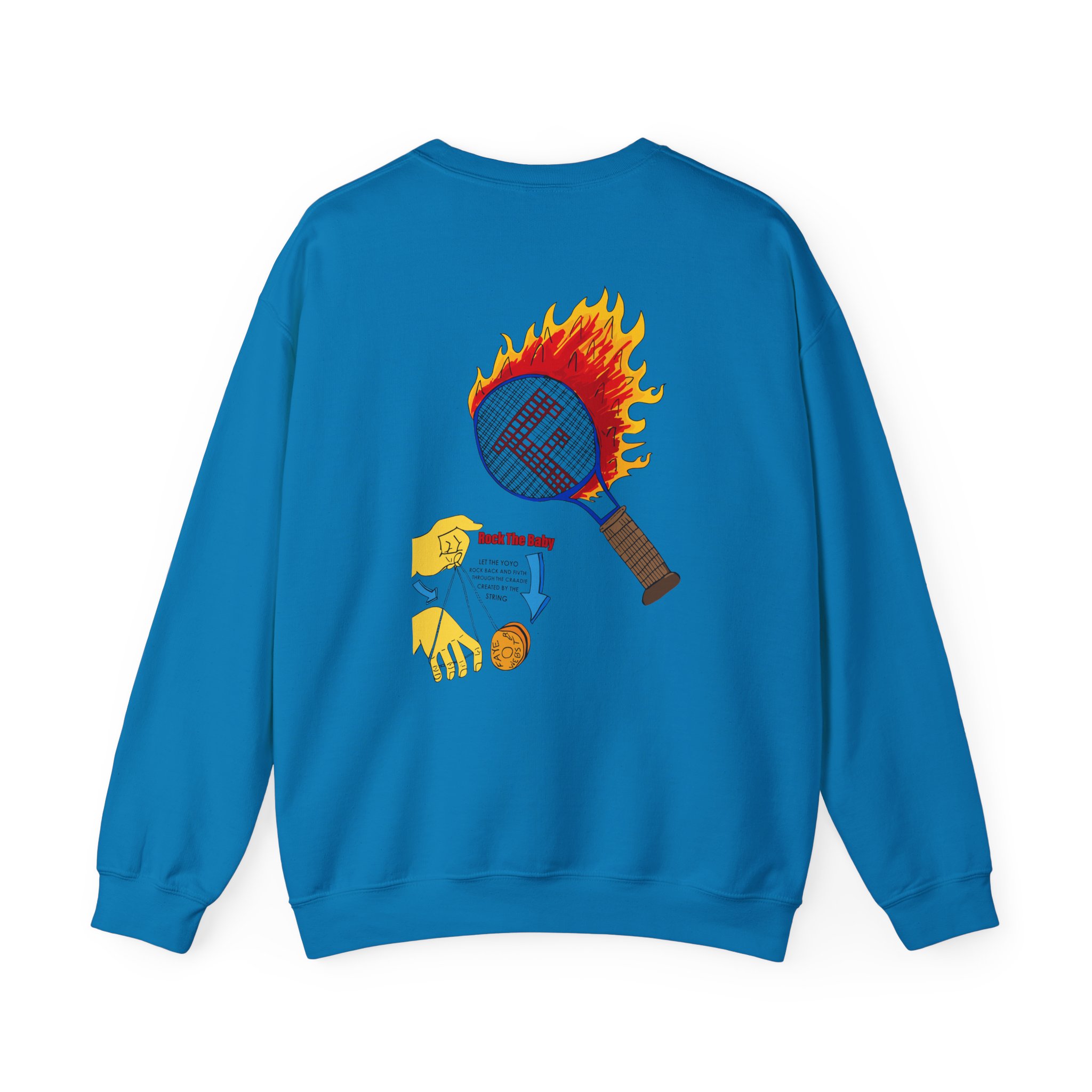 Faye Webster Felt Tip Unisex Heavy Blendâ„¢ Crewneck Sweatshirt