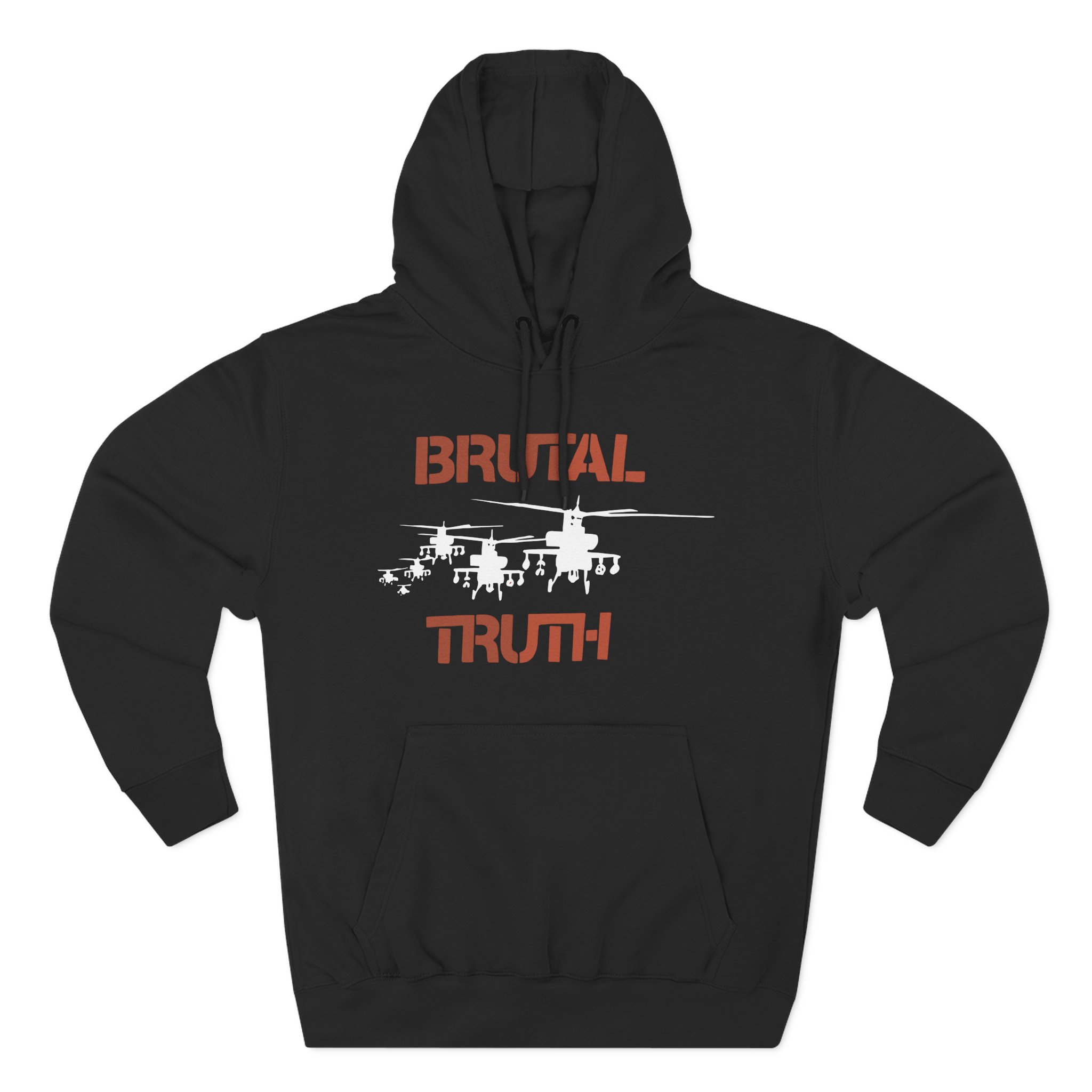 Brutal Truth American Grindcore Band Promo Three-Panel Fleece Hoodie
