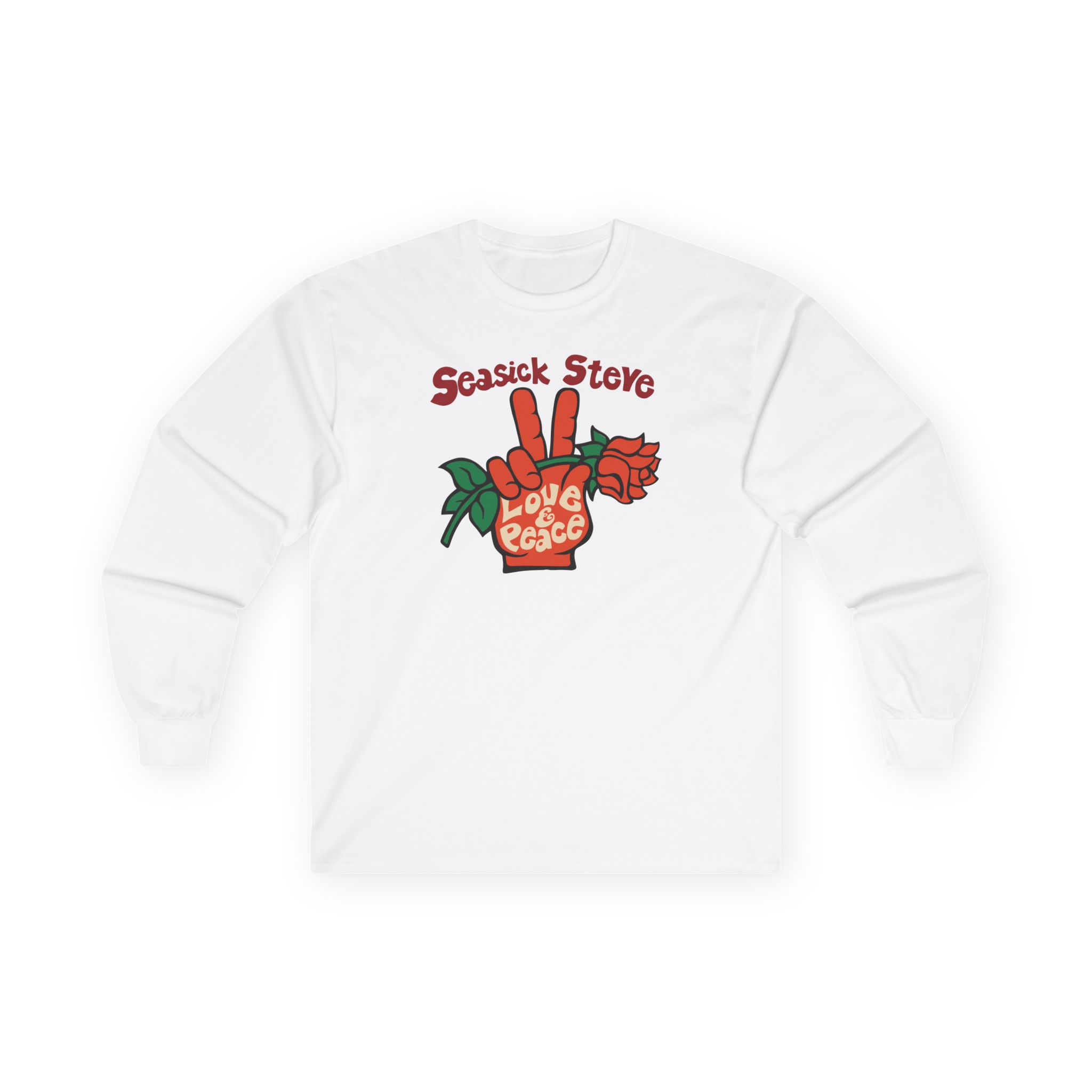 Seasick Steve Love & Peace Unisex Ultra Cotton Long Sleeve Tee