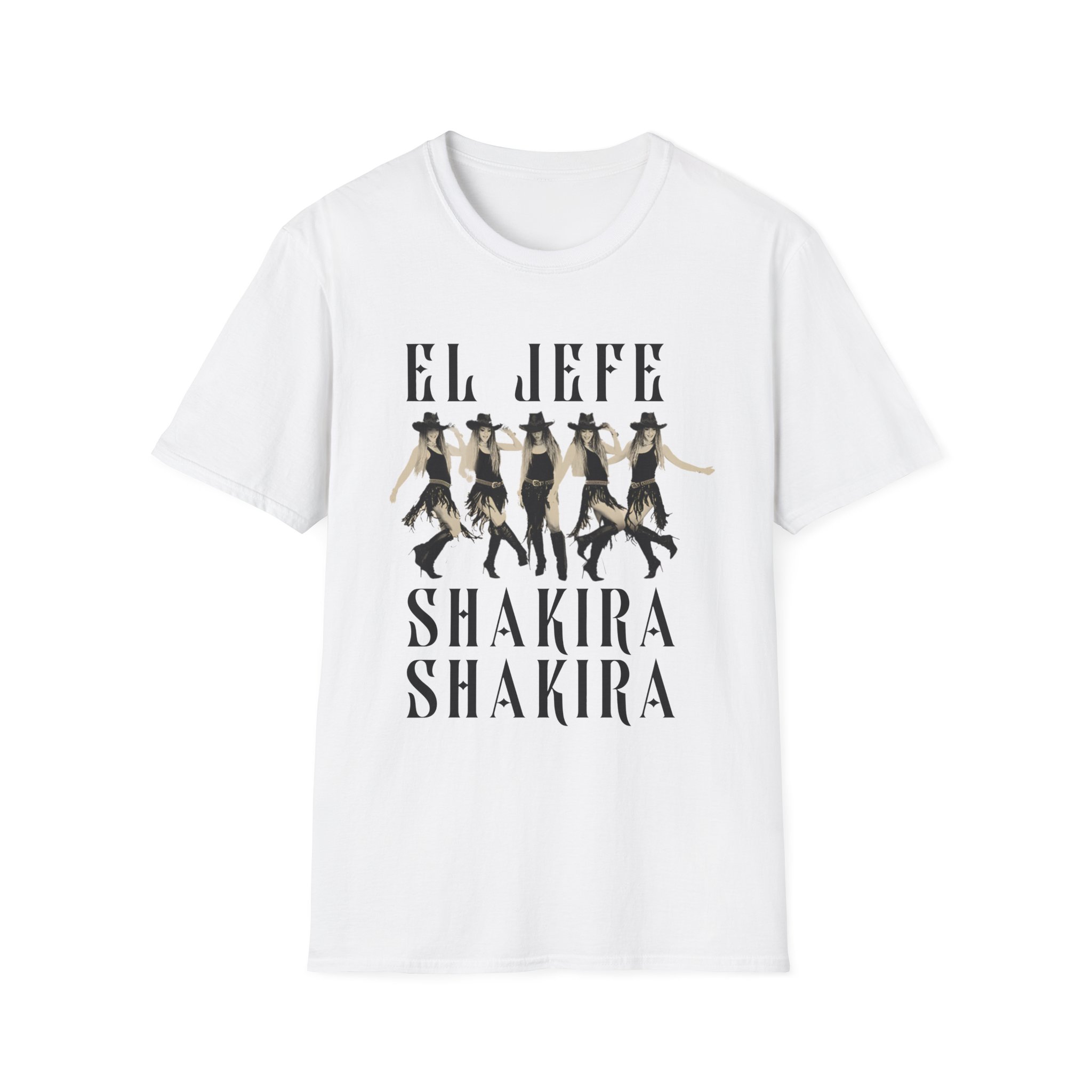 Shakira El Jefe Dancer Unisex Softstyle T-Shirt