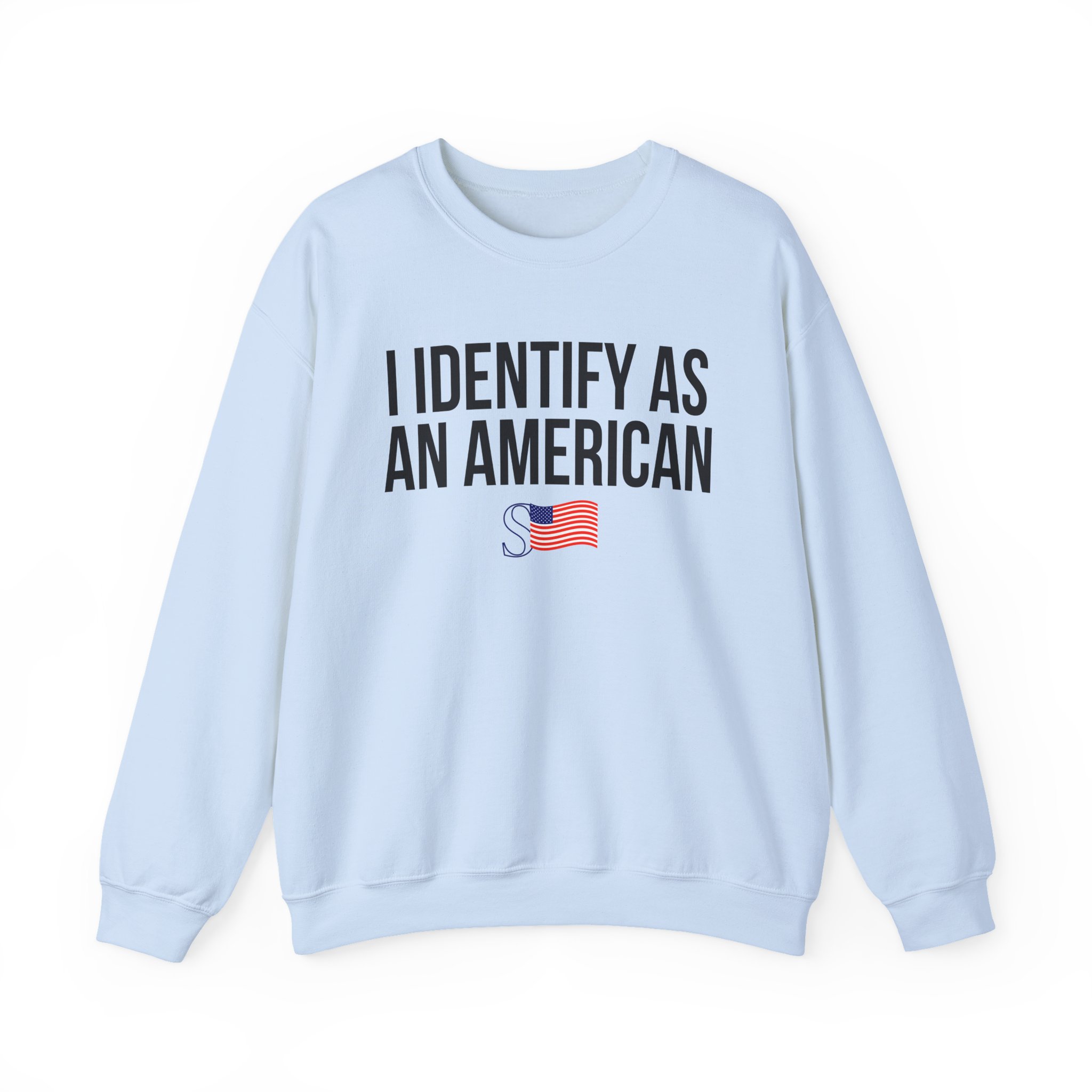 Sean Strickland I Identify as an American Unisex Heavy Blendâ„¢ Crewneck Sweatshirt