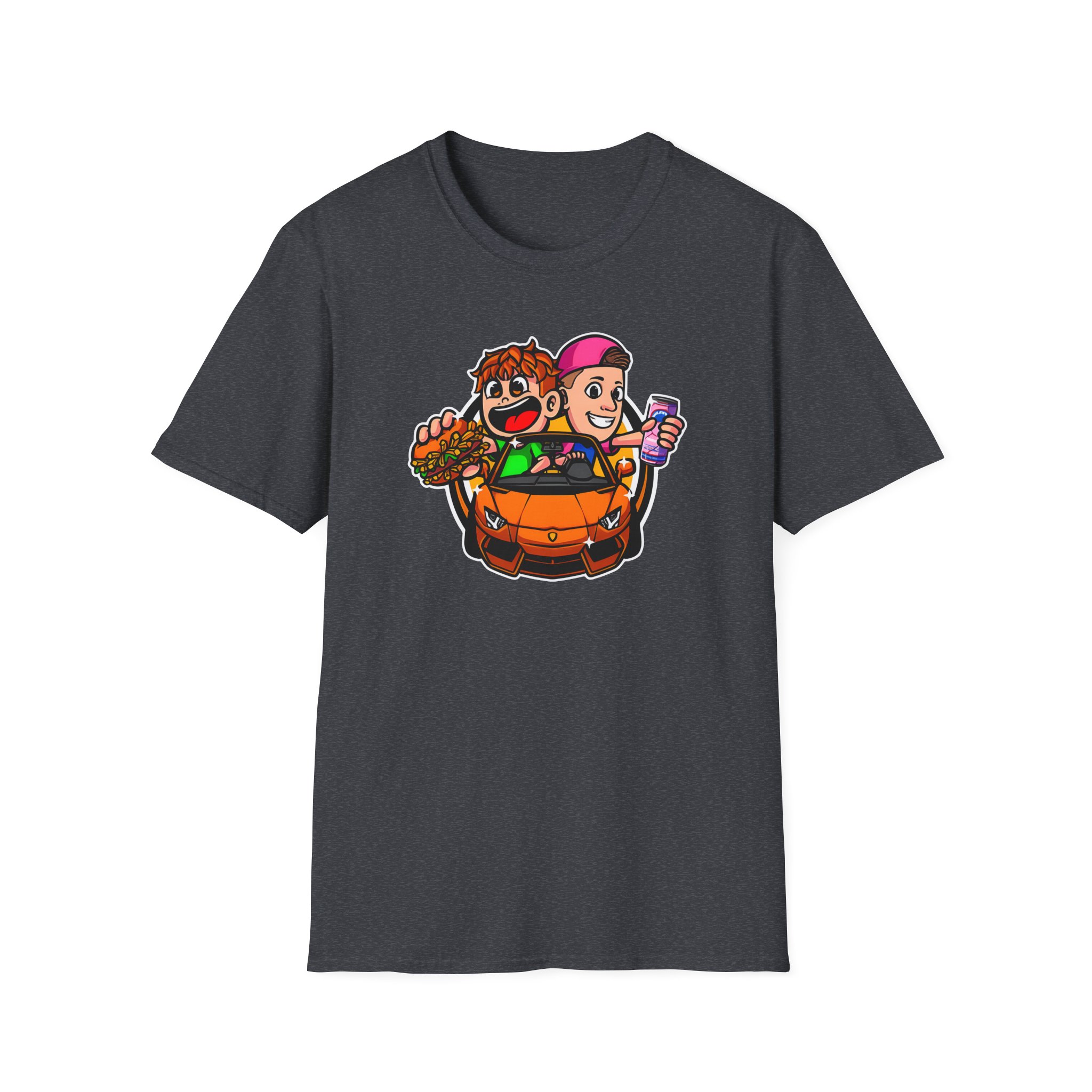 Burger Pommes Unisex Softstyle T-Shirt