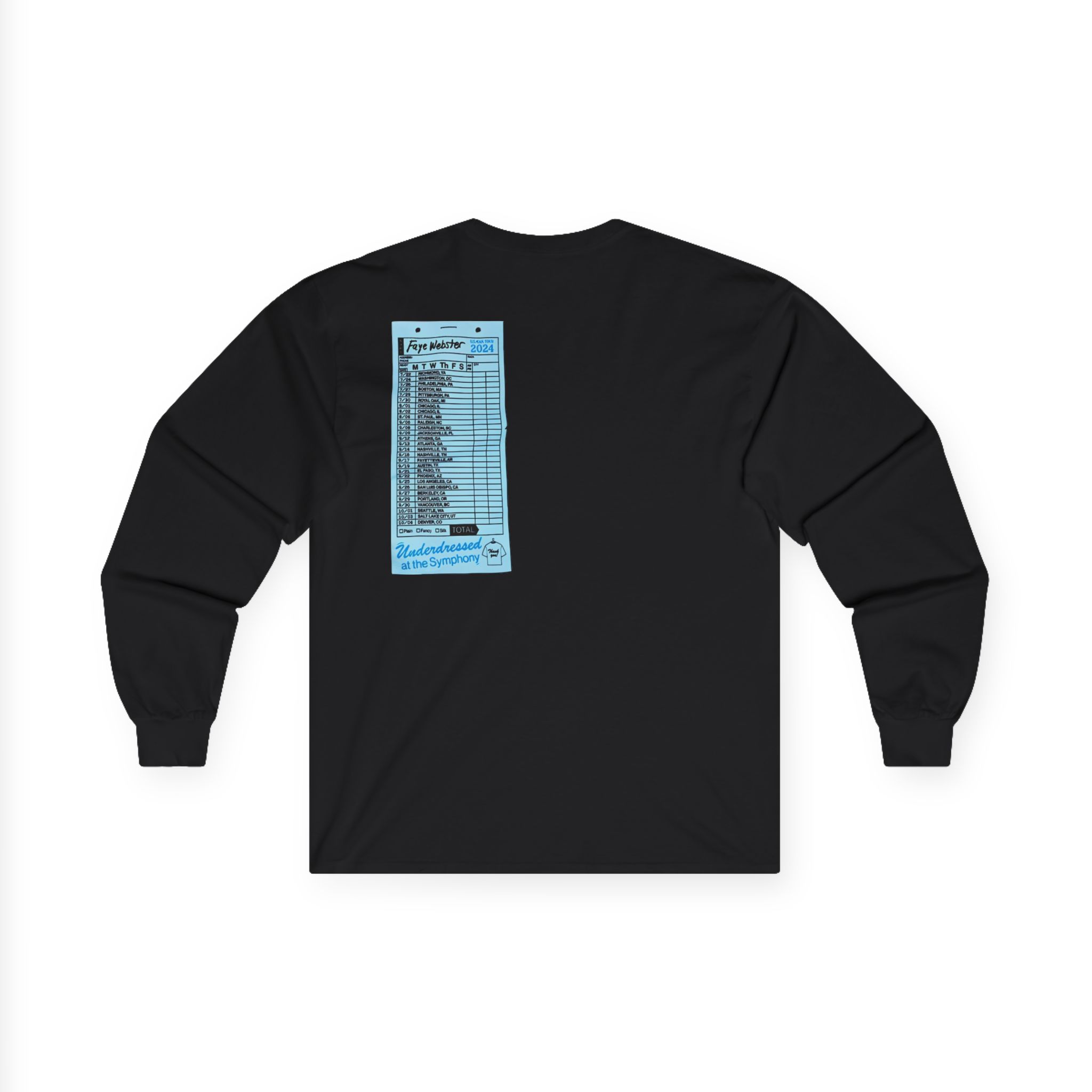 Faye Webster Underdressed at the Symphony 2024 Tour Unisex Ultra Cotton Long Sleeve Tee