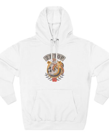 ZZ Top Skull Three-Panel Fleece Hoodie
