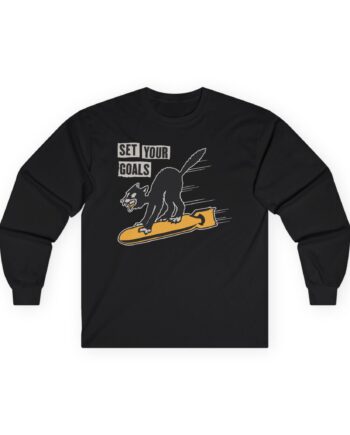 Set Your Goals Bomber Unisex Ultra Cotton Long Sleeve Tee