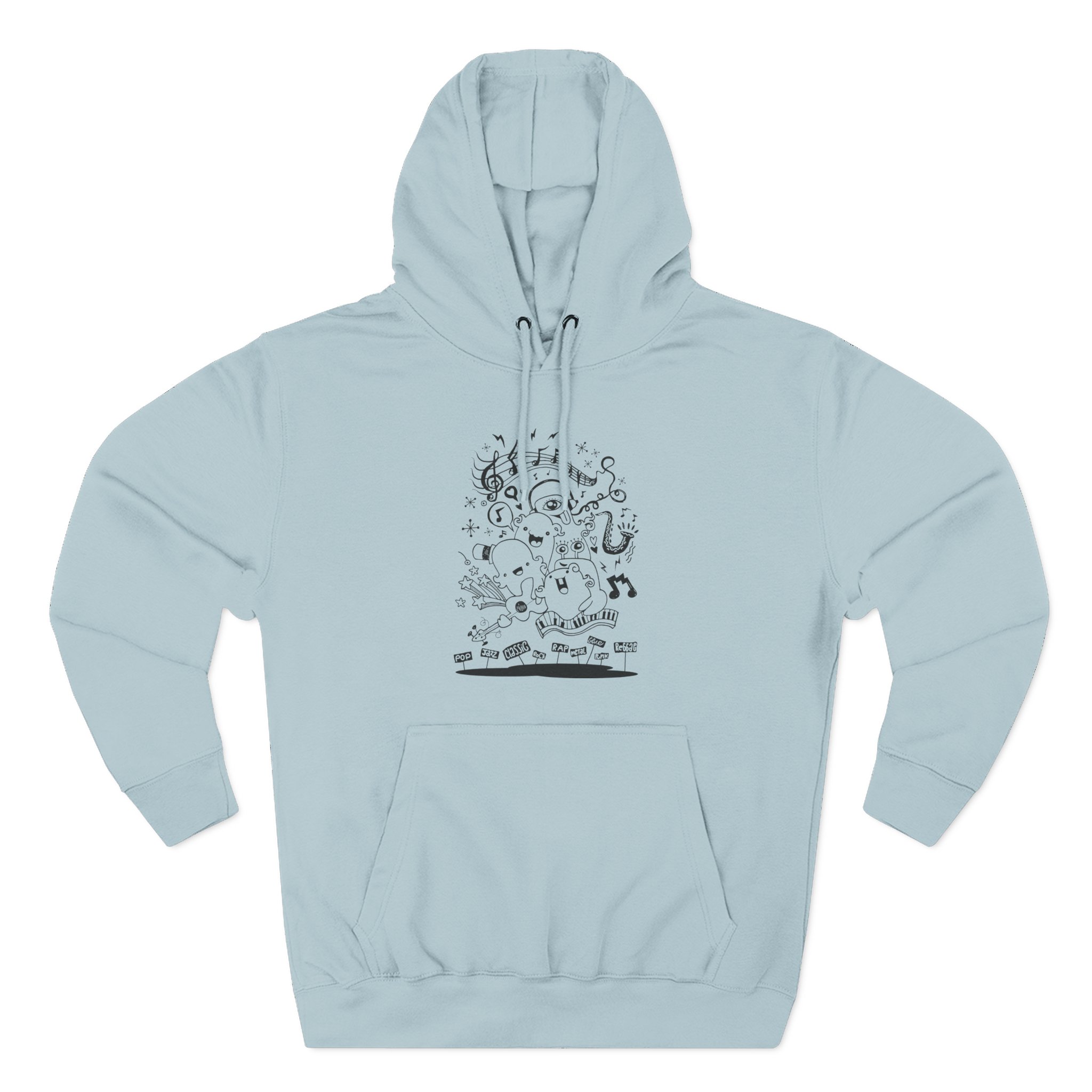 Crywank Three-Panel Fleece Hoodie