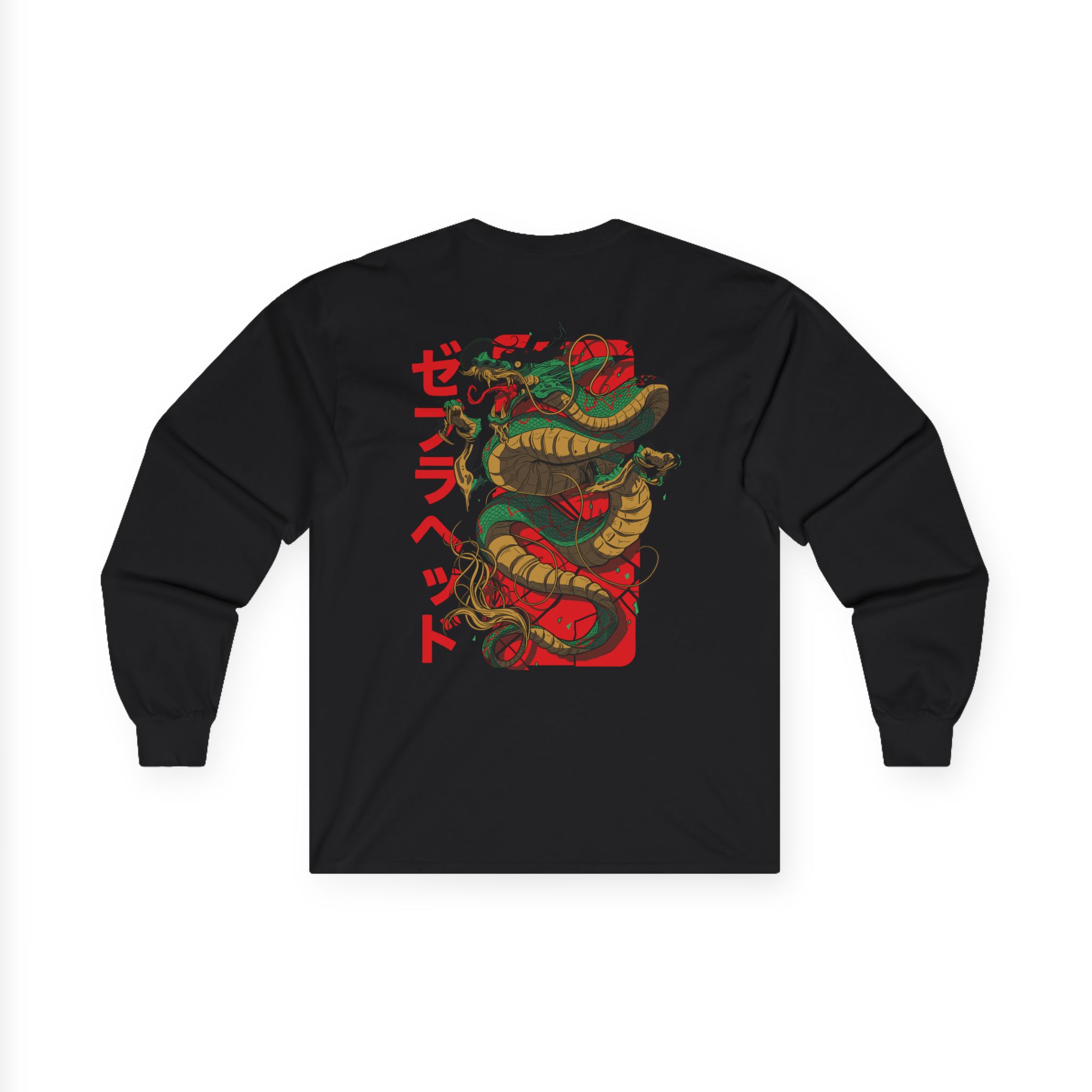 Zebrahead Japanese Dragon Unisex Ultra Cotton Long Sleeve Tee