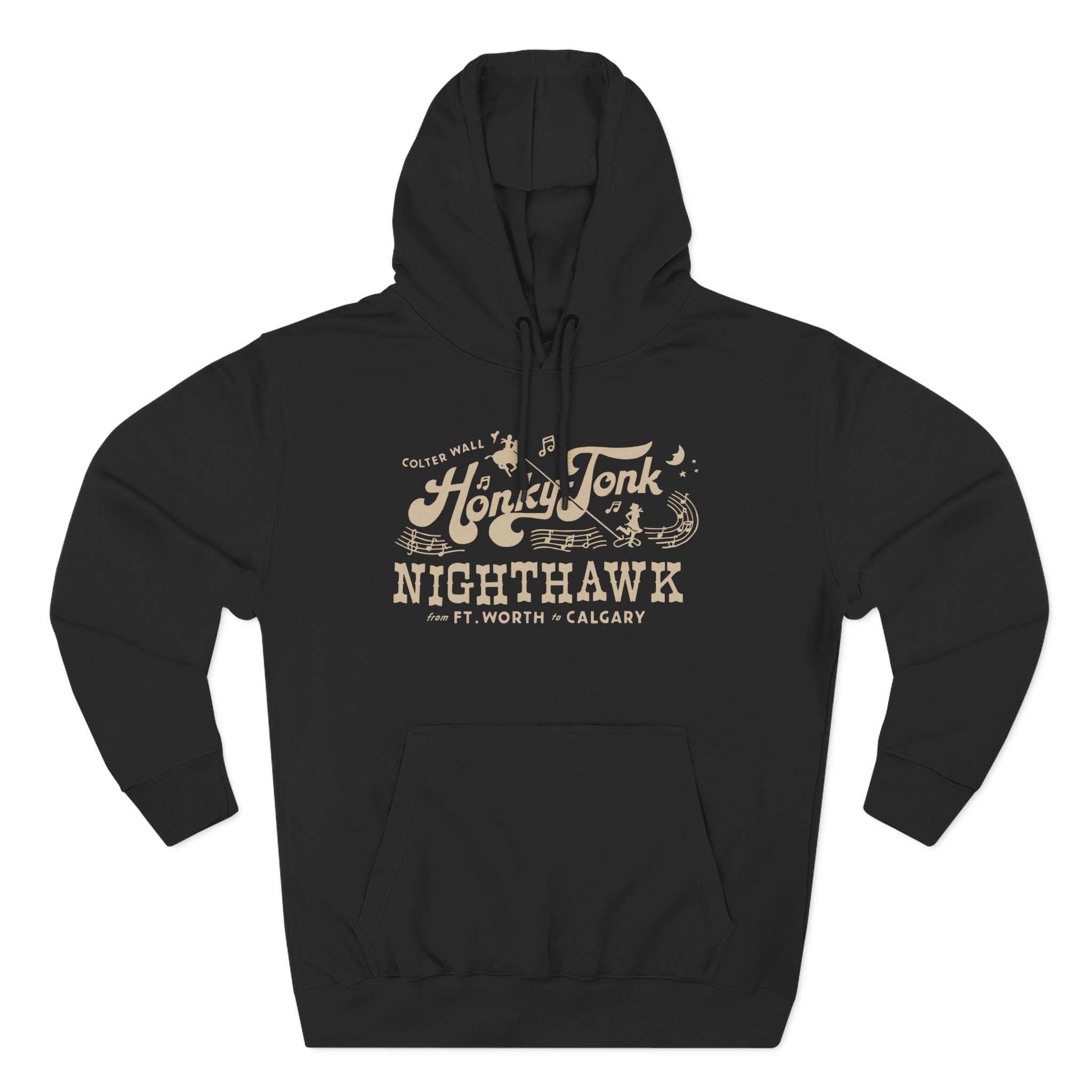 Colter Wall Honky-tonk Nighthawk Three-Panel Fleece Hoodie