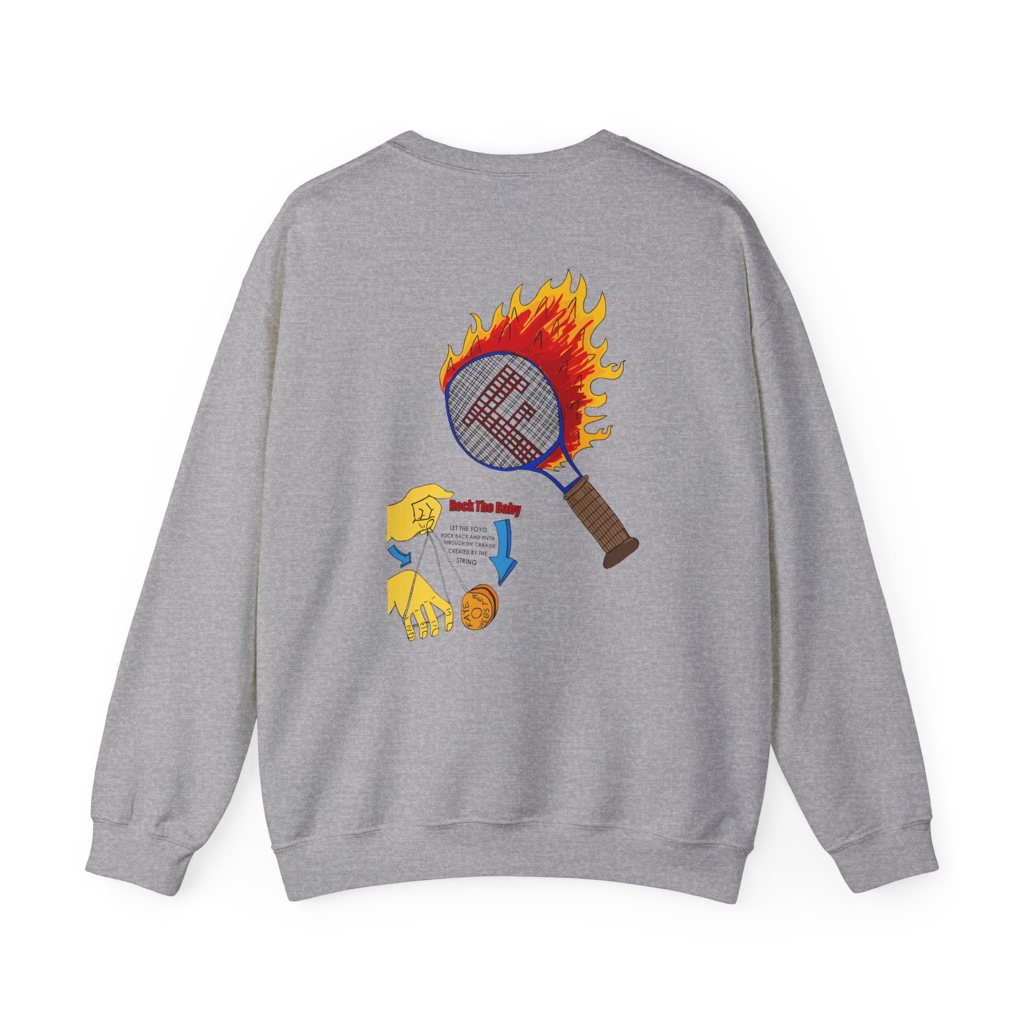 Faye Webster Felt Tip Unisex Heavy Blendâ„¢ Crewneck Sweatshirt