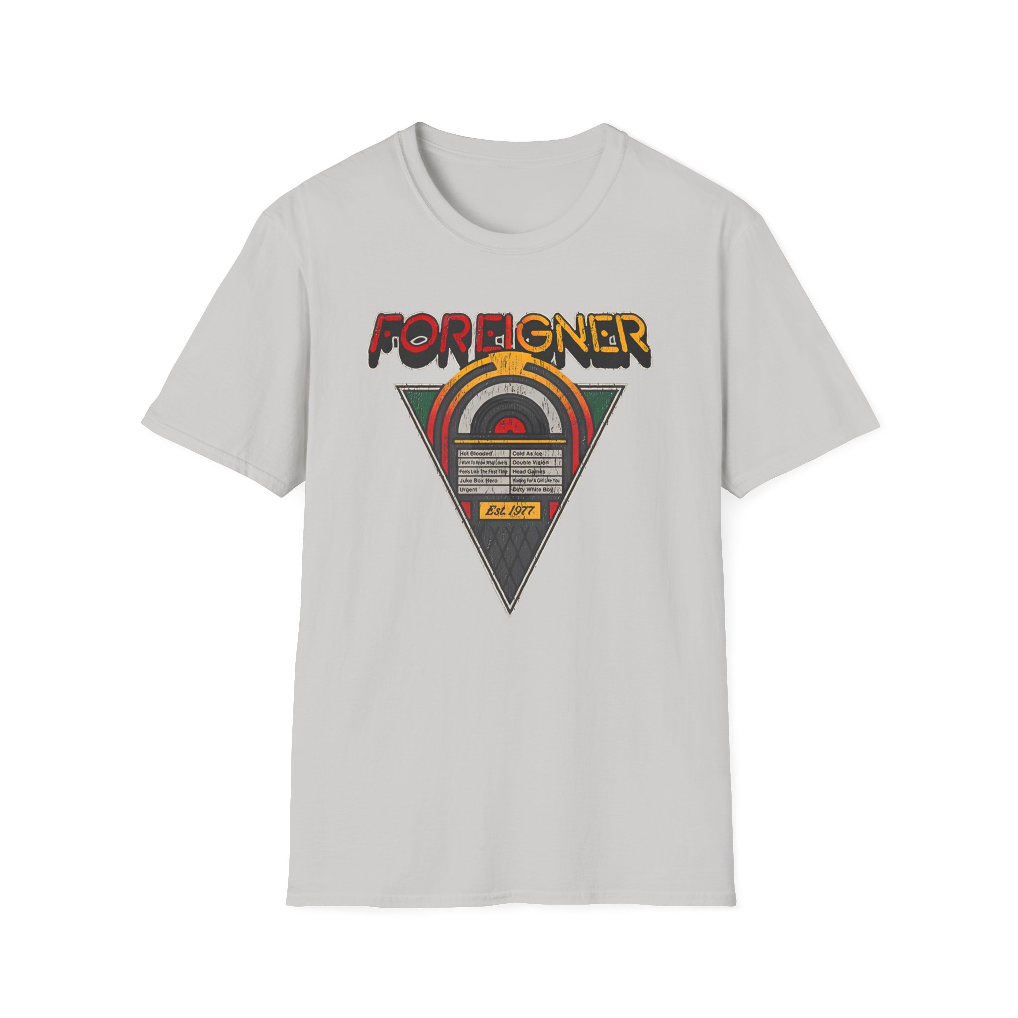 Foreigner Juke Box Unisex Softstyle T-Shirt
