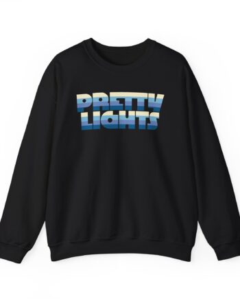 Pretty Lights Striped Logo Unisex Heavy Blend™ Crewneck Sweatshirt