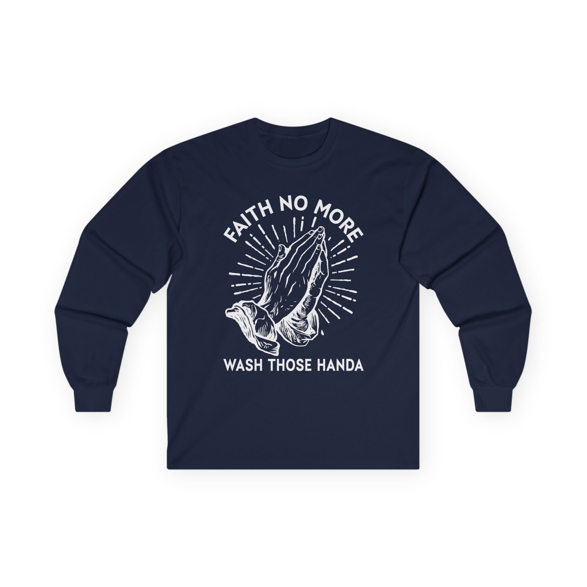 Faith No More Wash Your Hands Unisex Ultra Cotton Long Sleeve Tee