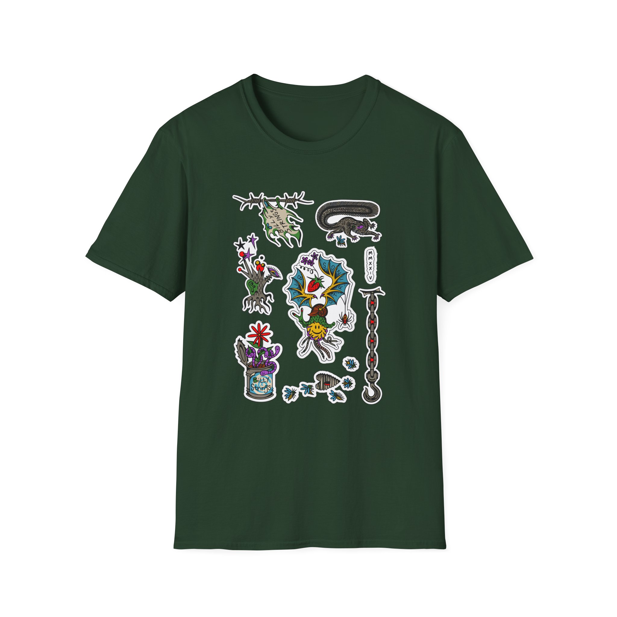 Billy Strings Flash Sheet Unisex Softstyle T-Shirt