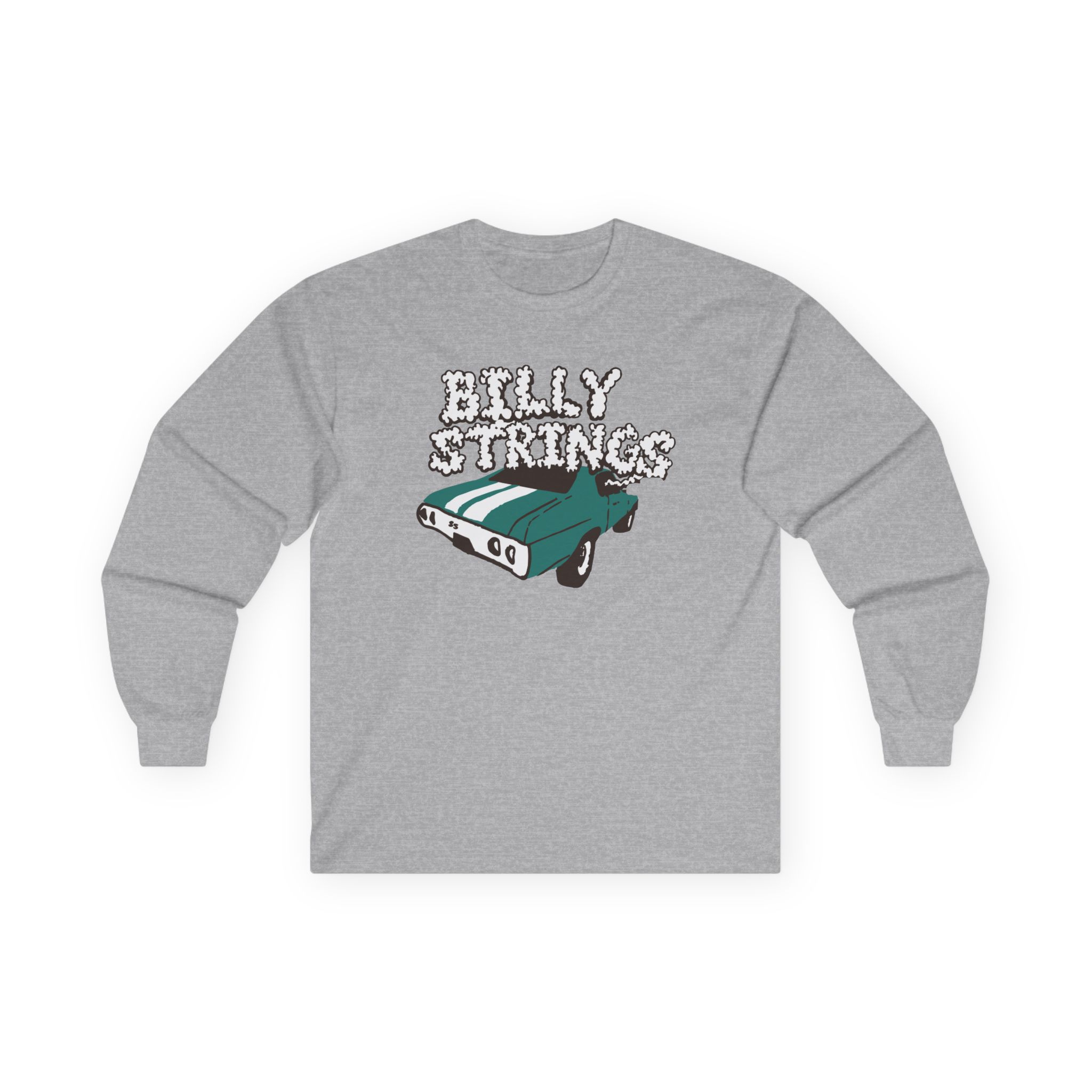 Billy Strings Imogene + Willie X Billy Strings Highway Prayers Green Car Unisex Ultra Cotton Long Sleeve Tee