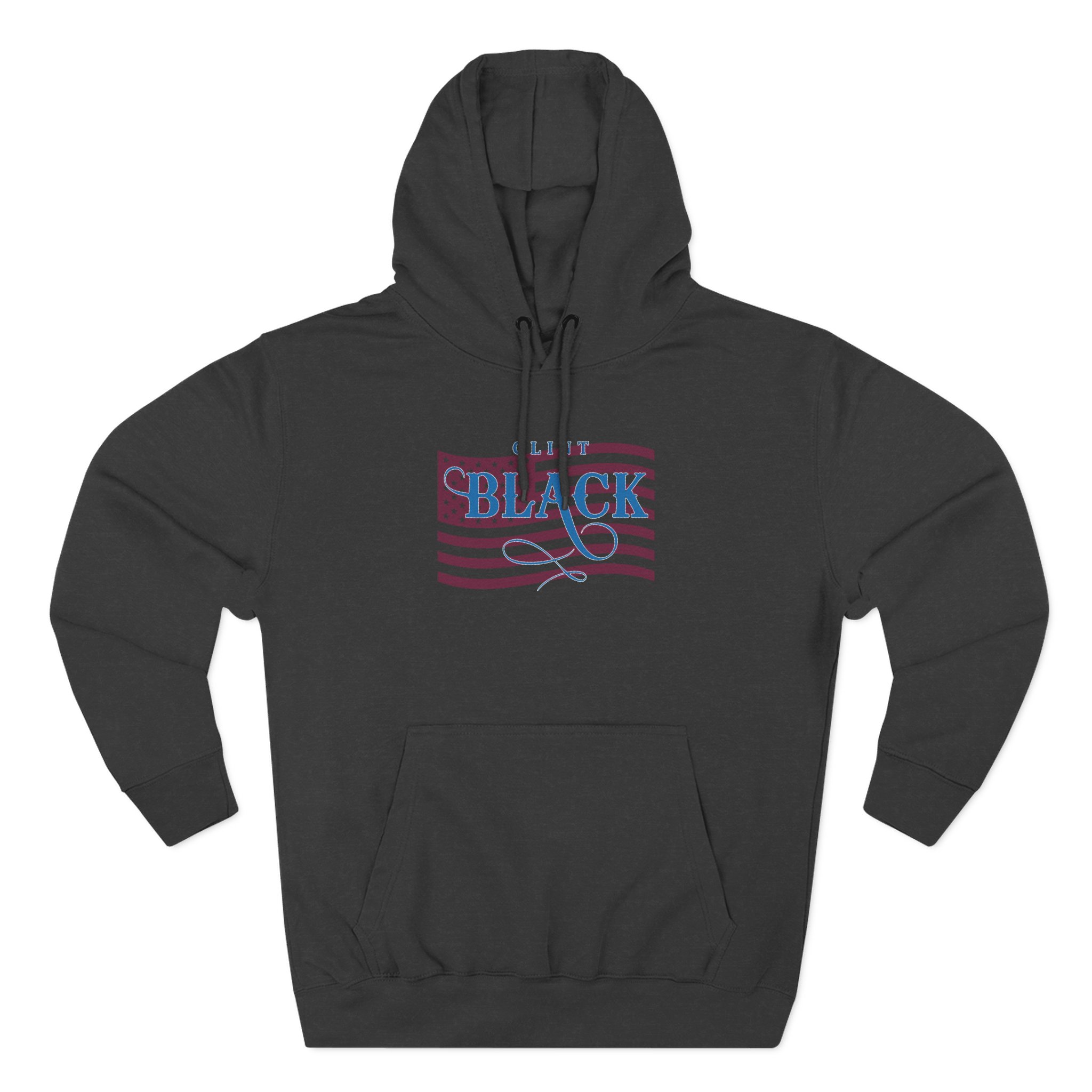 Clint Black Ladies Patriotic Bling Three-Panel Fleece Hoodie