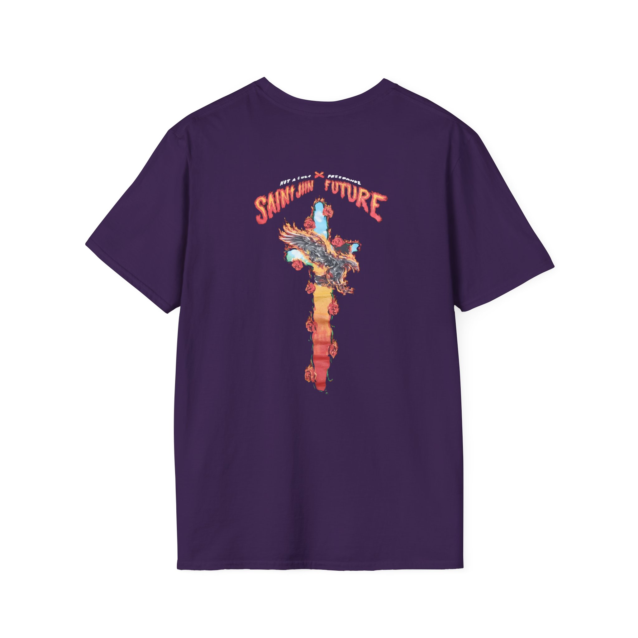 Saint Jhn Not a Cult X Freebandz Roses Unisex Softstyle T-Shirt