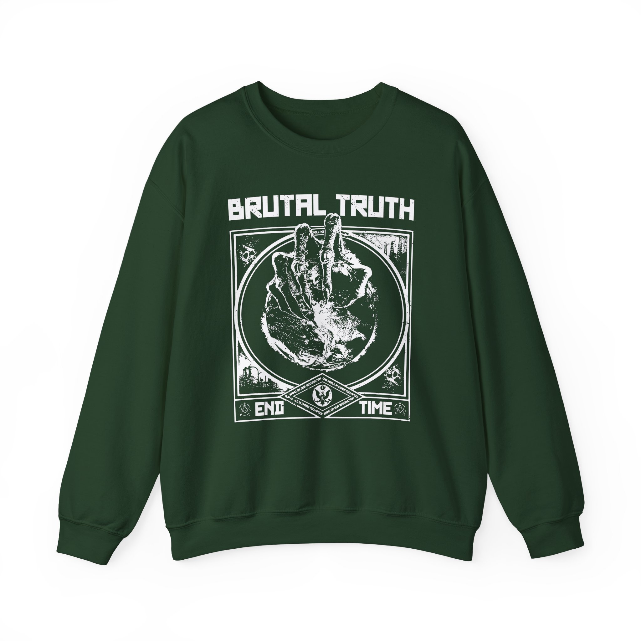 Brutal Truth End Time Unisex Heavy Blend Crewneck Sweatshirt