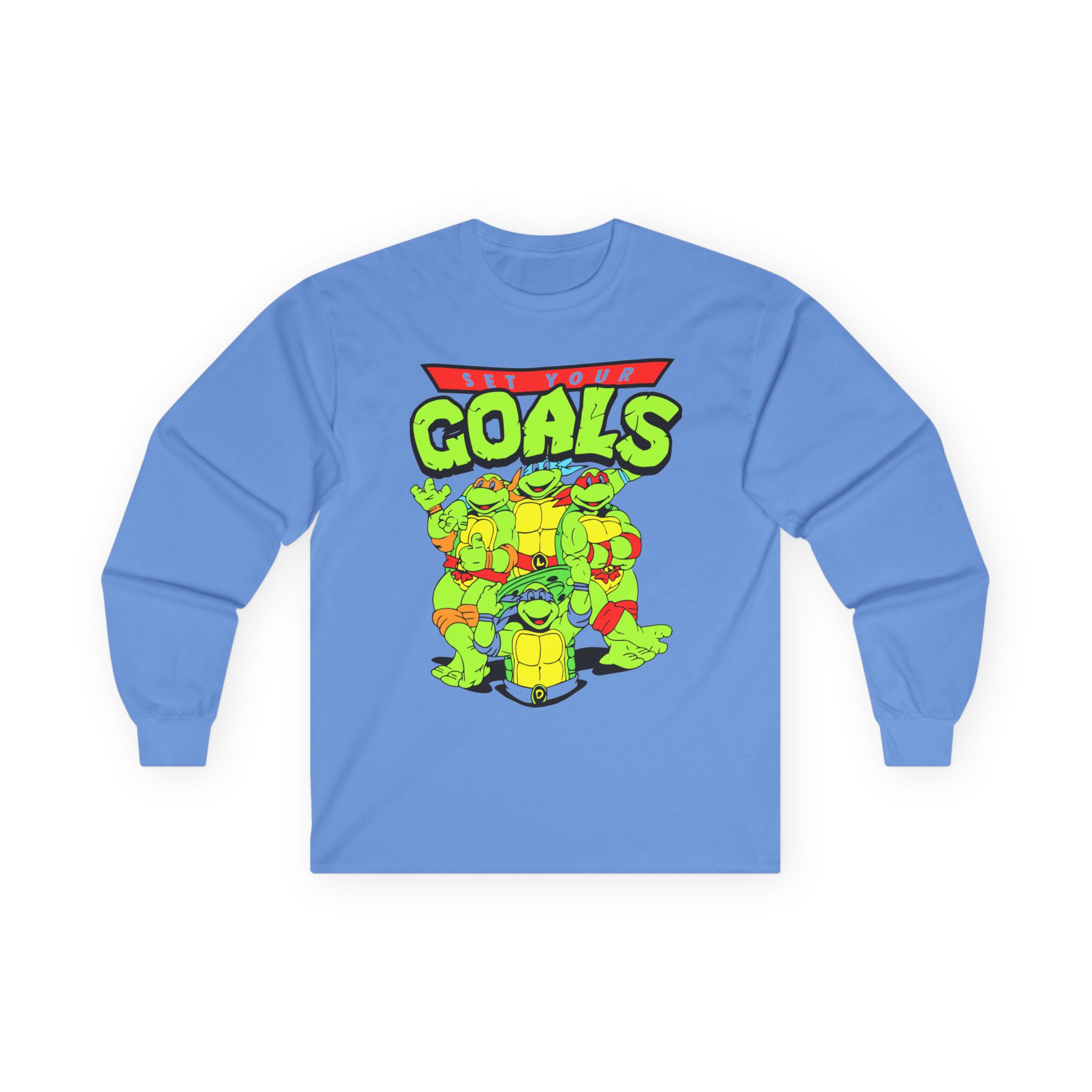 Set Your Goals Ninja Turtles Unisex Ultra Cotton Long Sleeve Tee