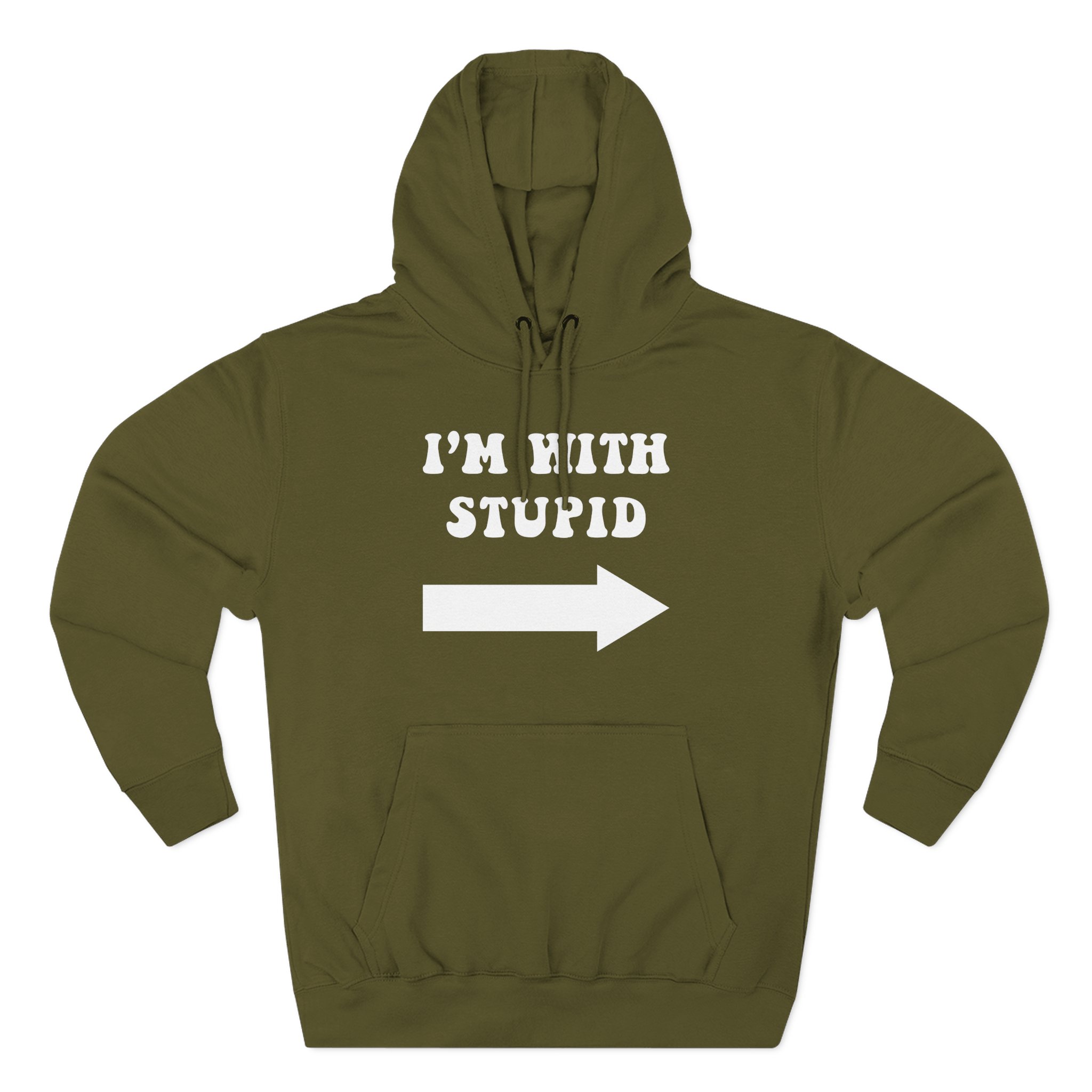 Jimmy Kimmel I'm With Stupid Three-Panel Fleece Hoodie