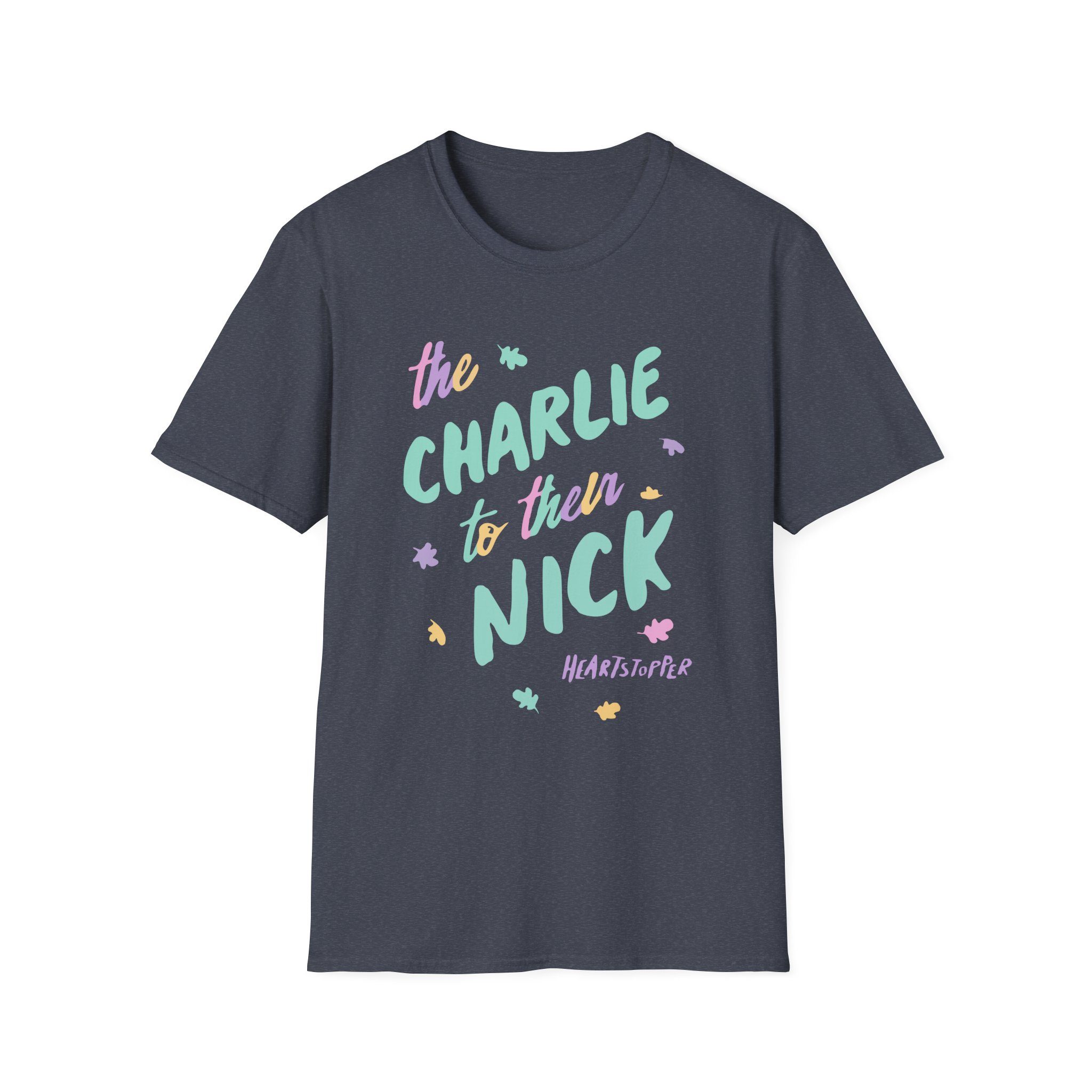 Heartstopper Charlie to Nick Pride Unisex Softstyle T-Shirt