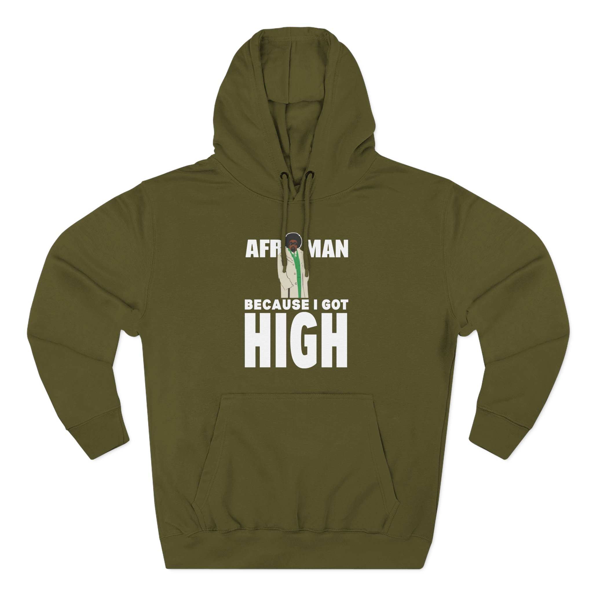 Afroman Because I Got High Three-Panel Fleece Hoodie