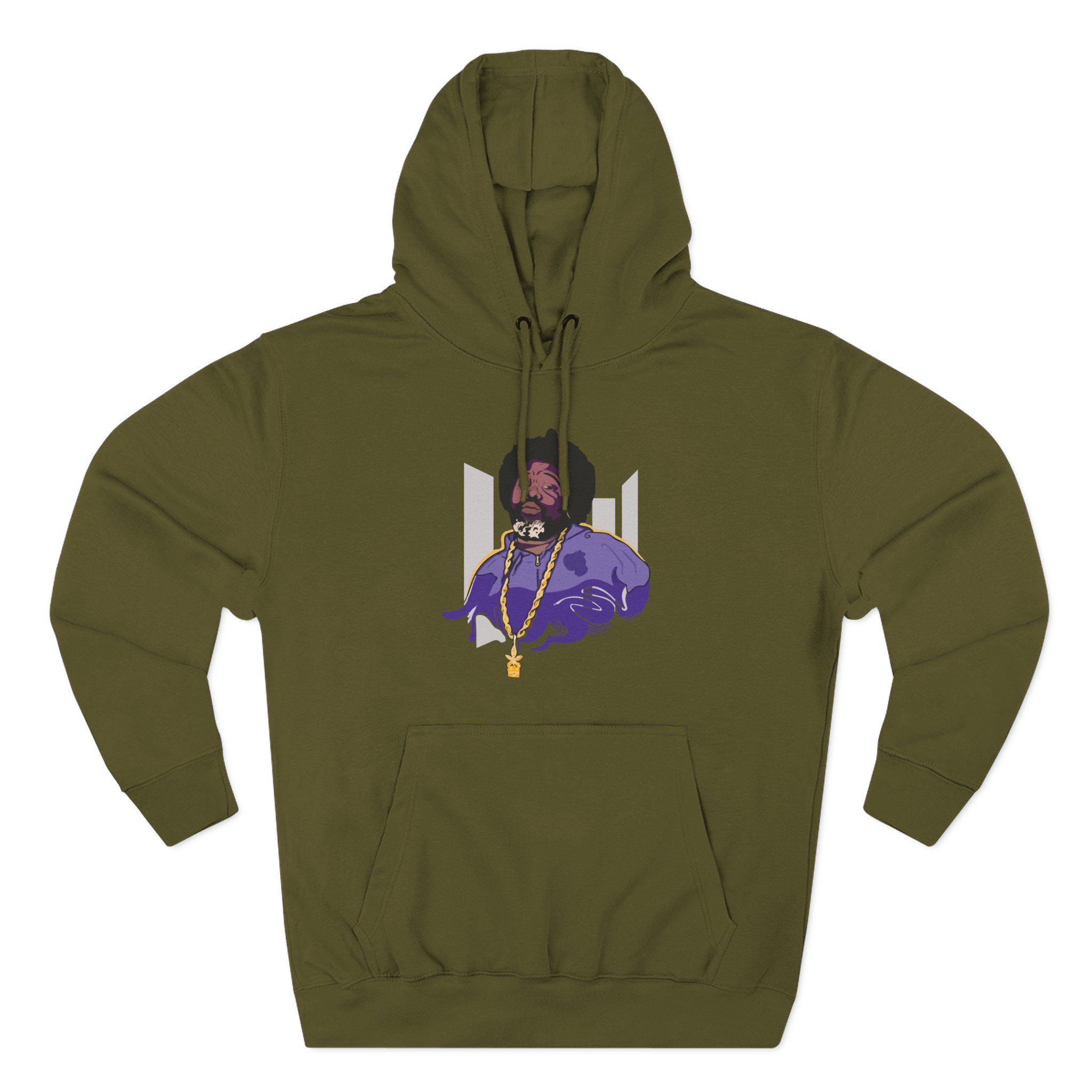 Afroman Because I got High Three-Panel Fleece Hoodie